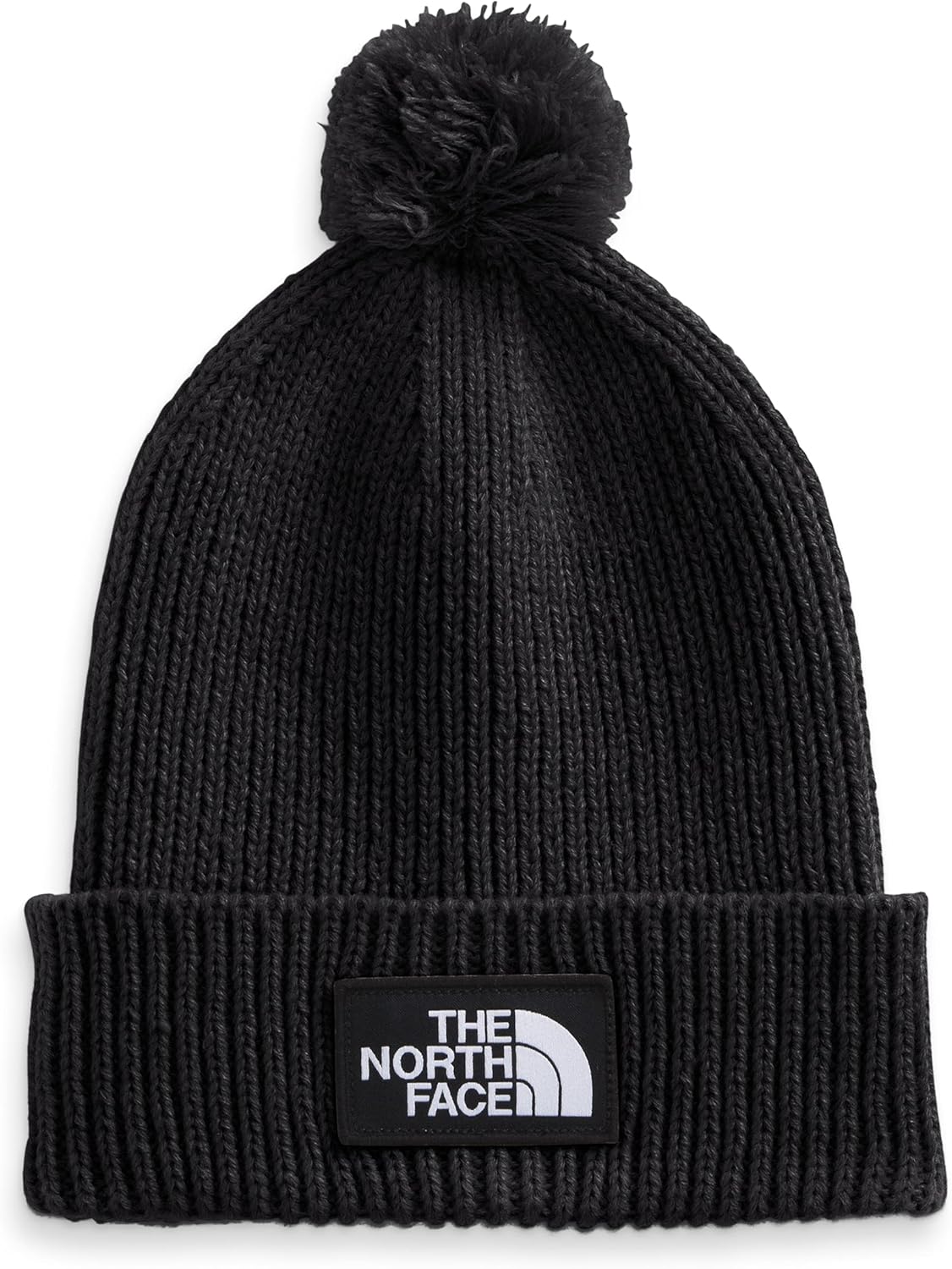The North Face Logo Box Cuffed Beanie, One Size, JK3 TNF Black