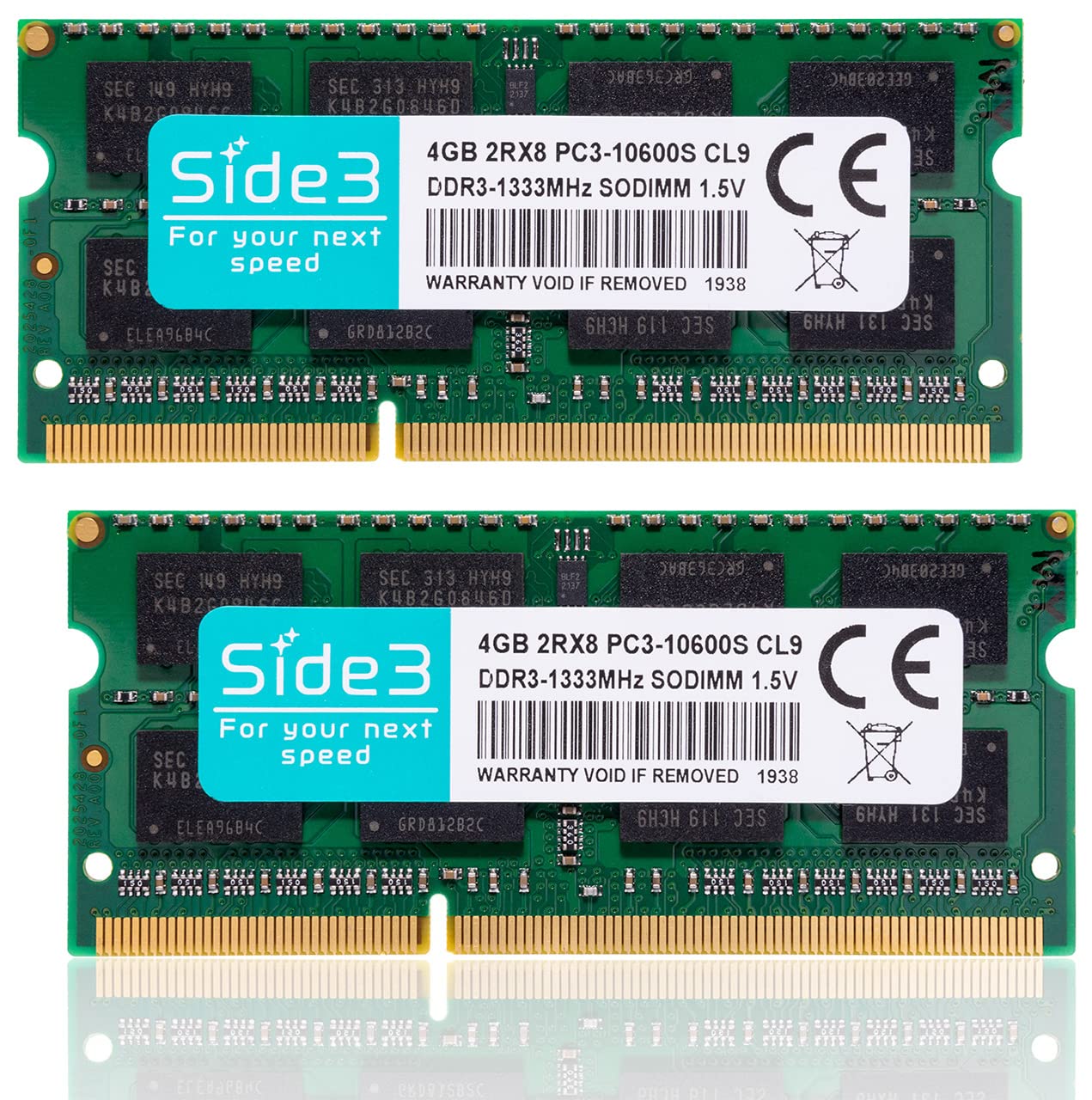 Amazon.co.jp: Side3 ノートPC用 メモリ PC3-10600 (DDR3-1333