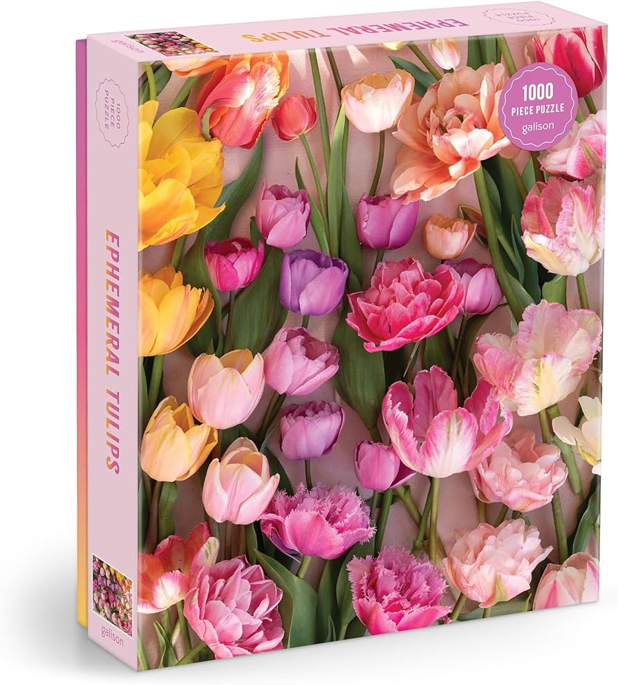 Amazon.com: Galison Ephemeral Tulips– 1000 Piece Jigsaw Puzzle