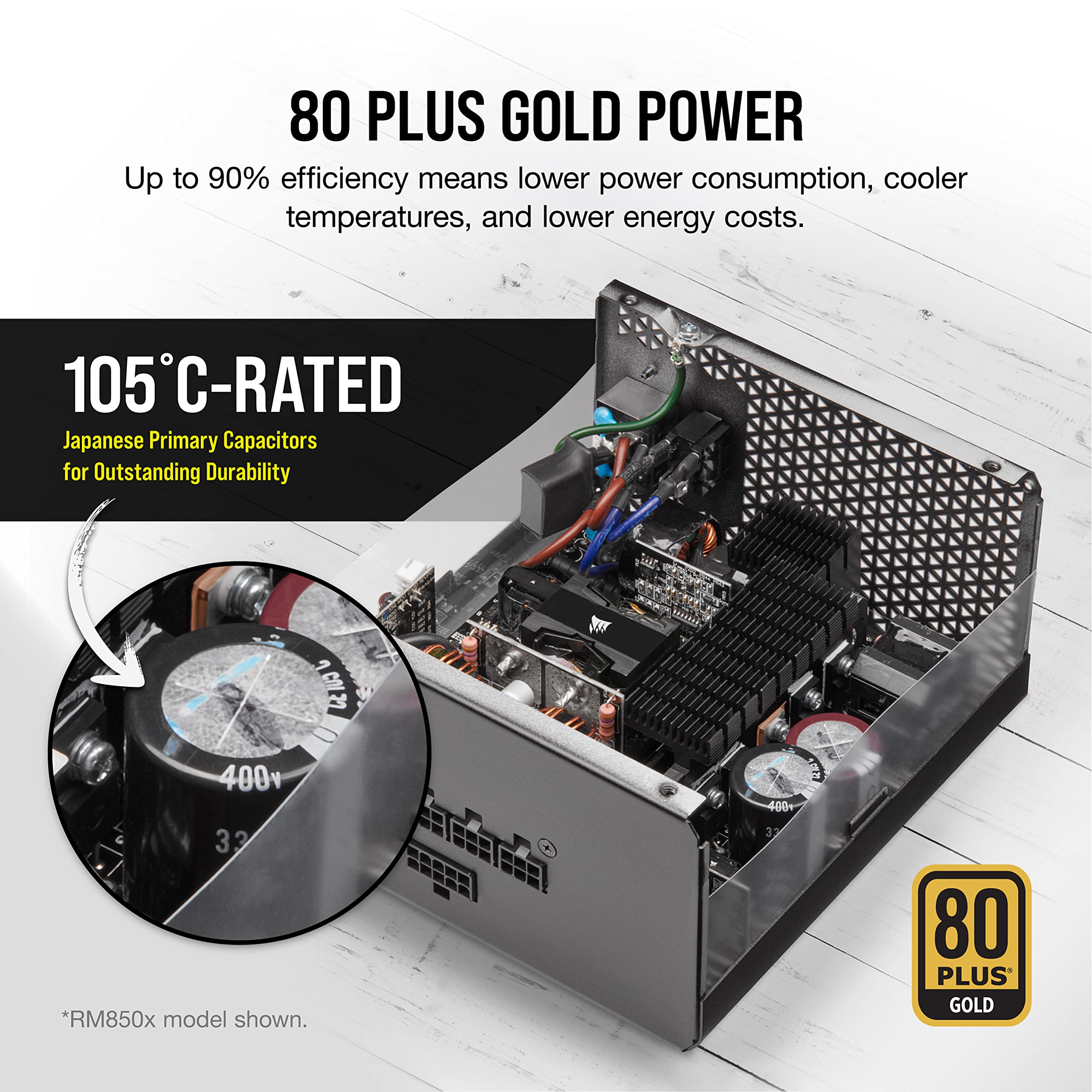 Amazon | Corsair RM750x PC電源ユニット 750W 80PLUS Gold認証 フル