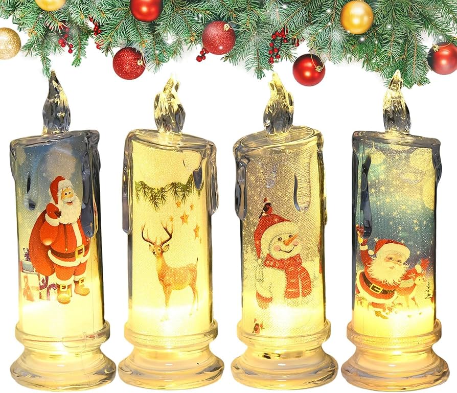 Amazon.co.jp : クリスマス キャンドル ライト電池式,クリスマス