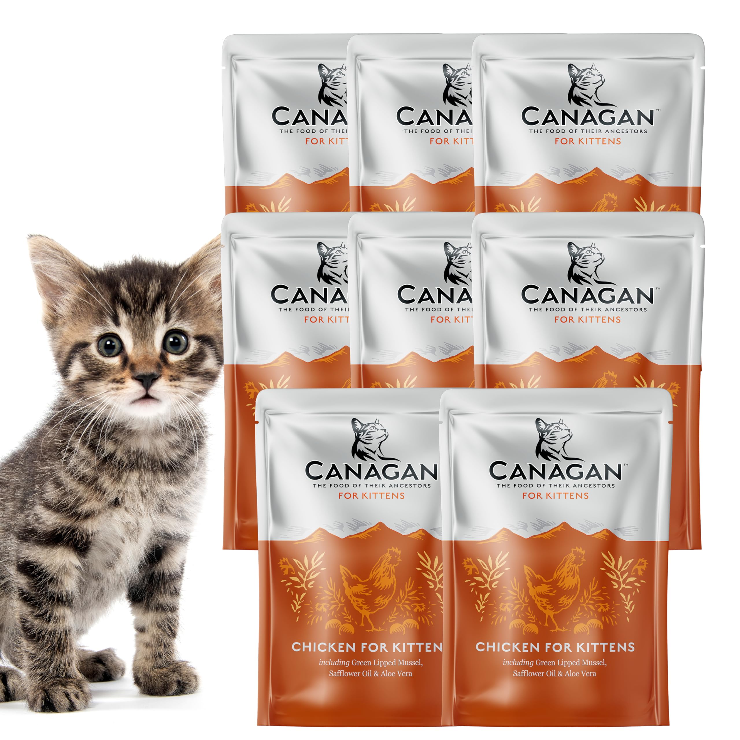 Amazon.co.jp: カナガン キャットフード チキン 子猫用 パウチ (85g×8