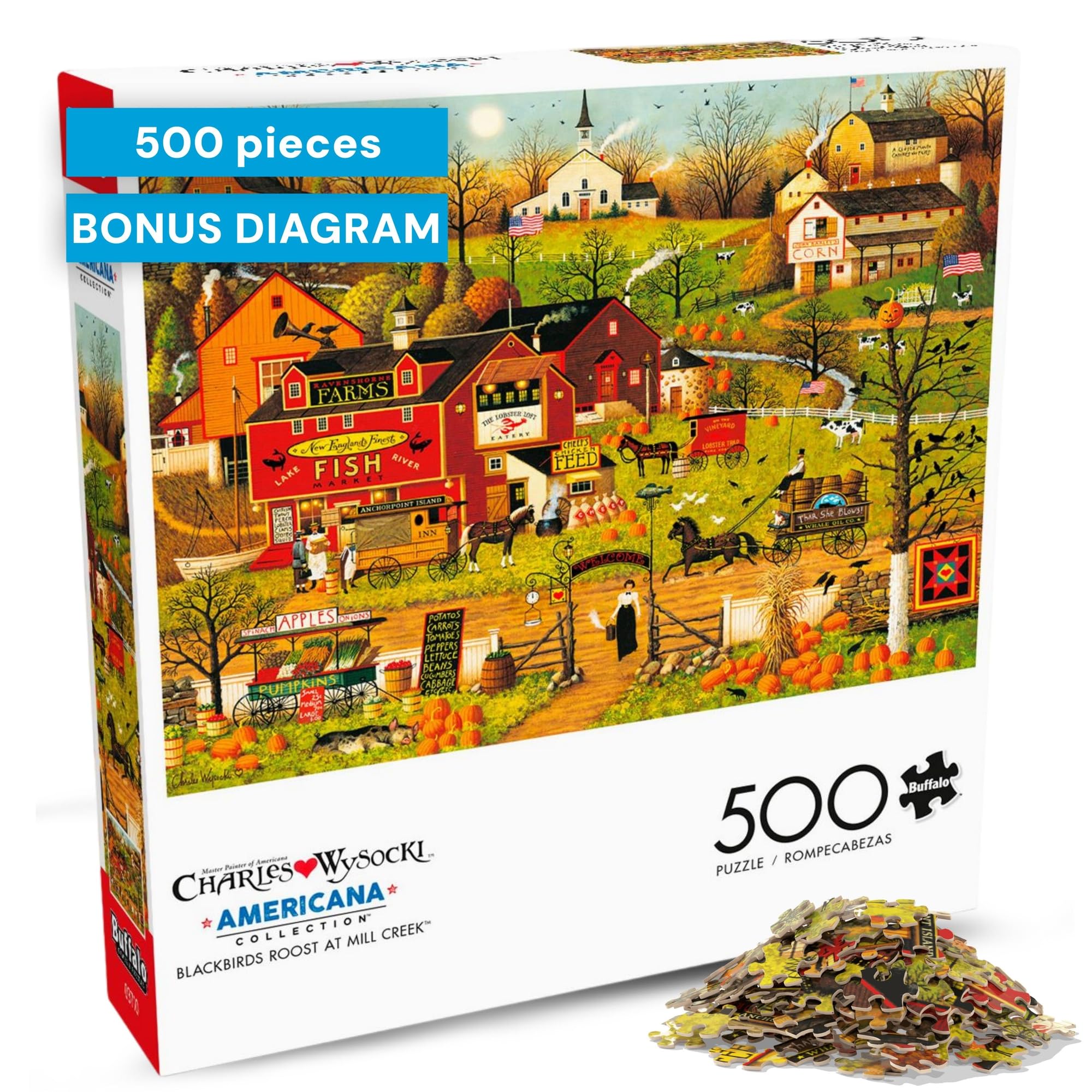 Amazon.com: Buffalo Games - Blackbirds Roost at Mill Creek