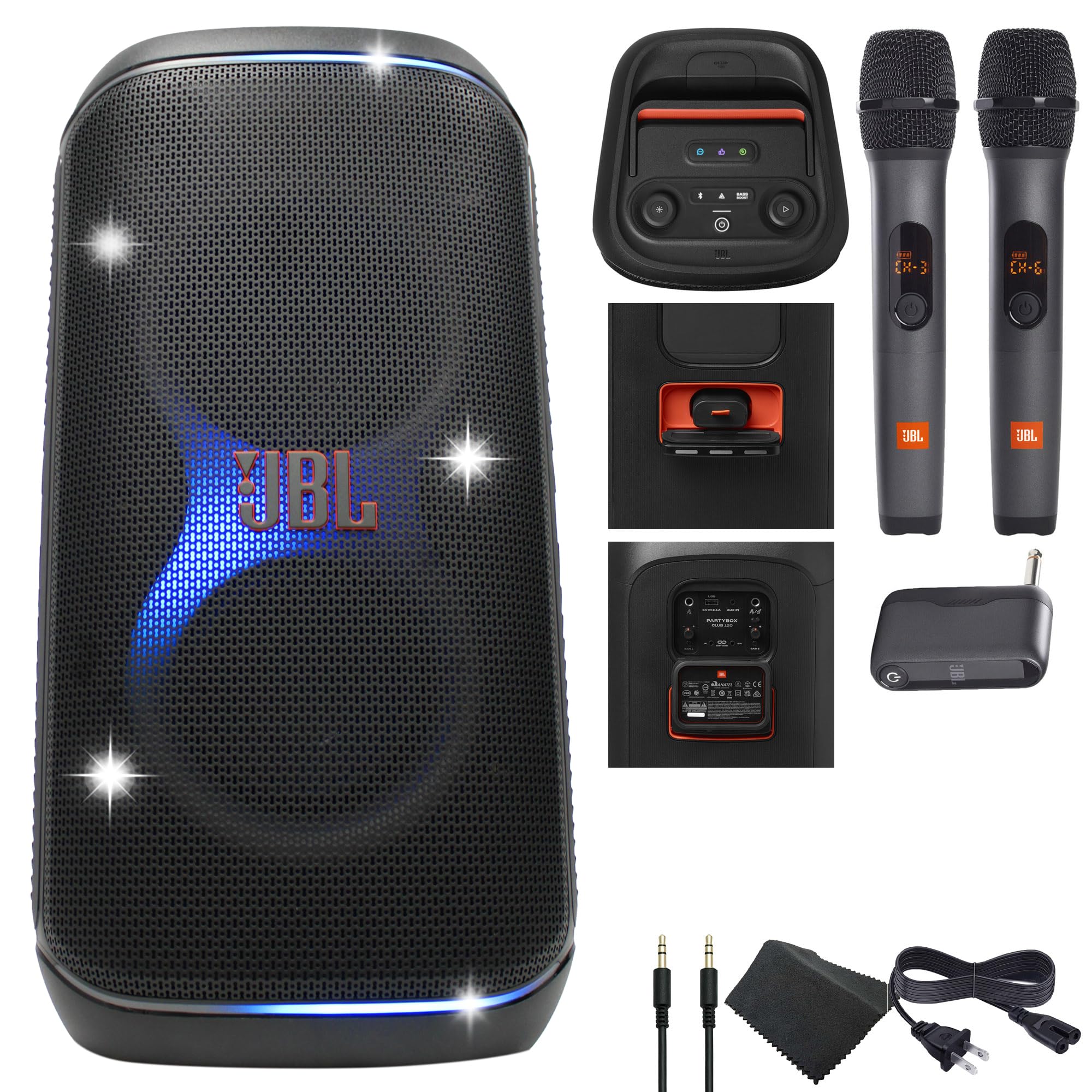 Amazon.com: JBL PartyBox Club 120-160W Portable Wireless Splash