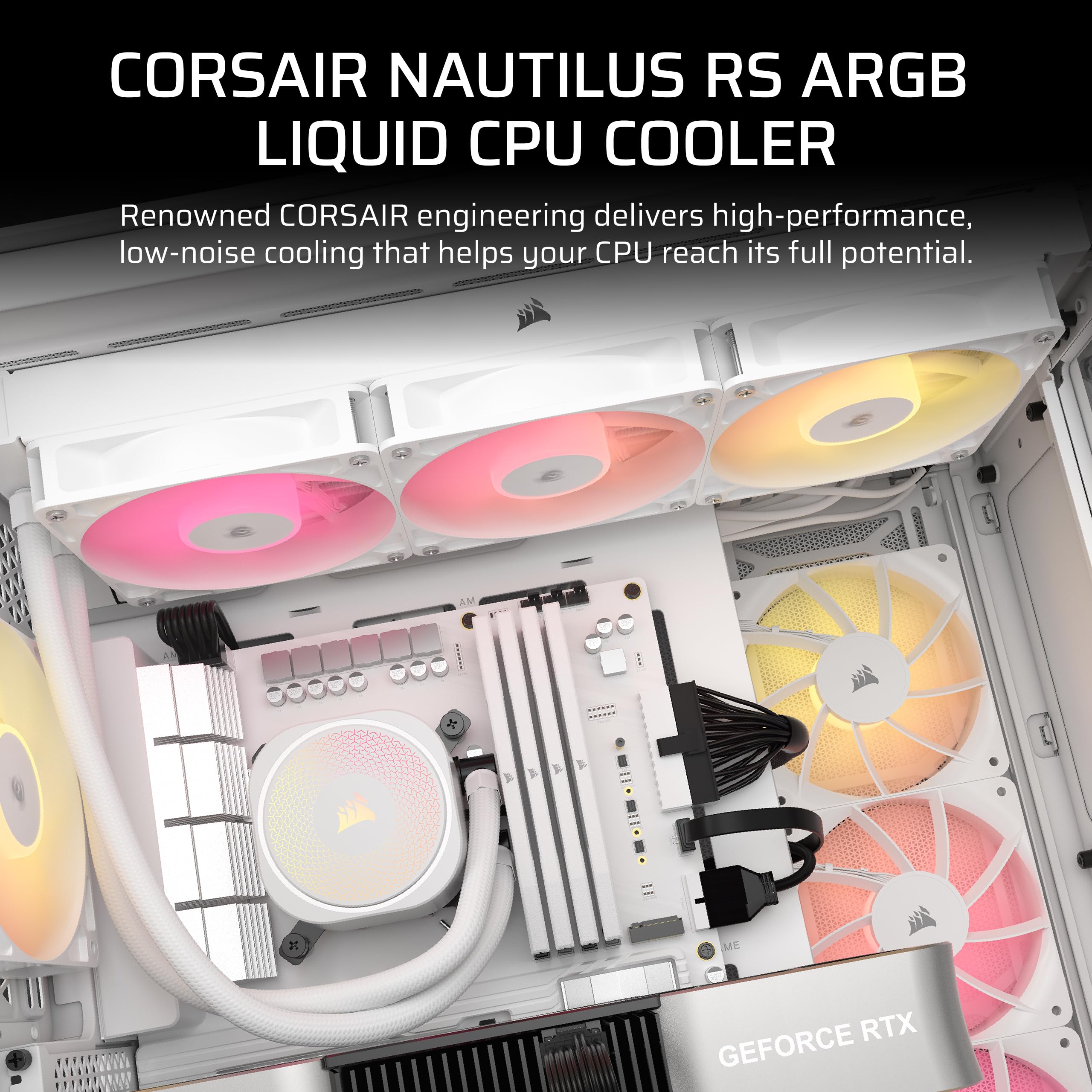 Amazon.com: CORSAIR Nautilus 360 RS ARGB Liquid CPU Cooler – 360mm