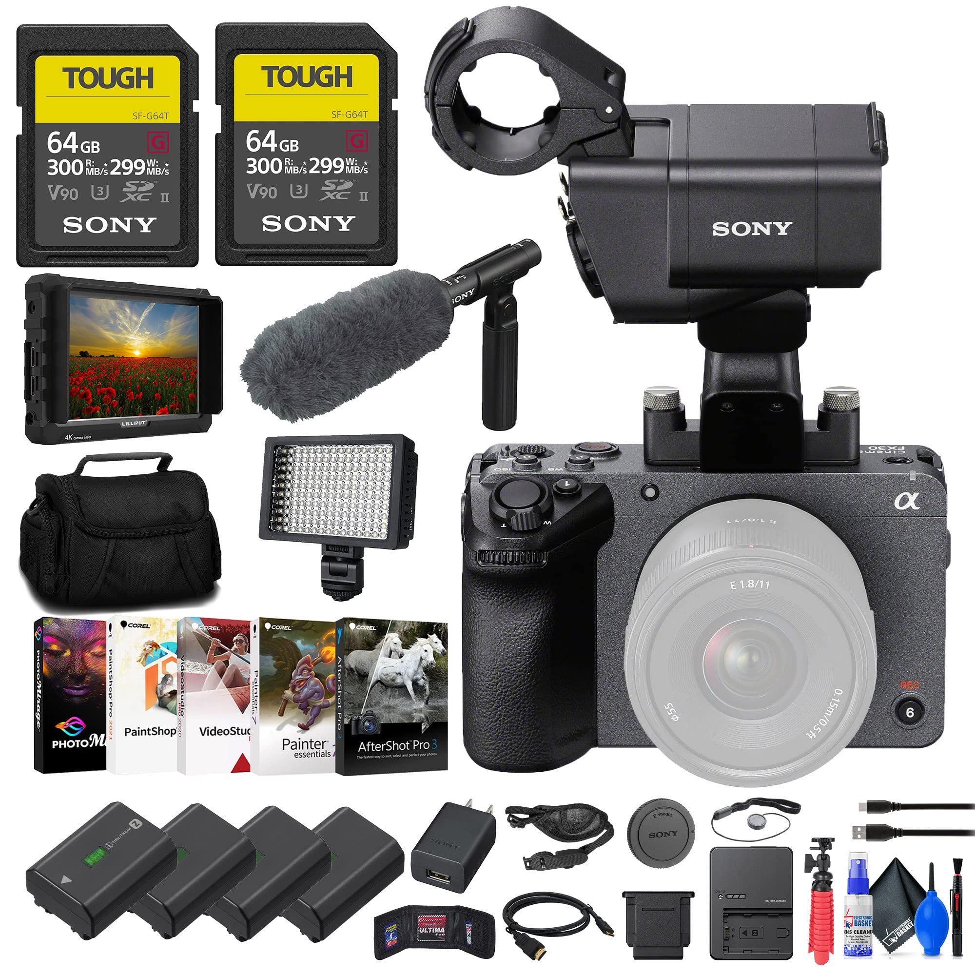 Amazon.com : Sony FX30 Digital Cinema Camera with XLR Handle Unit