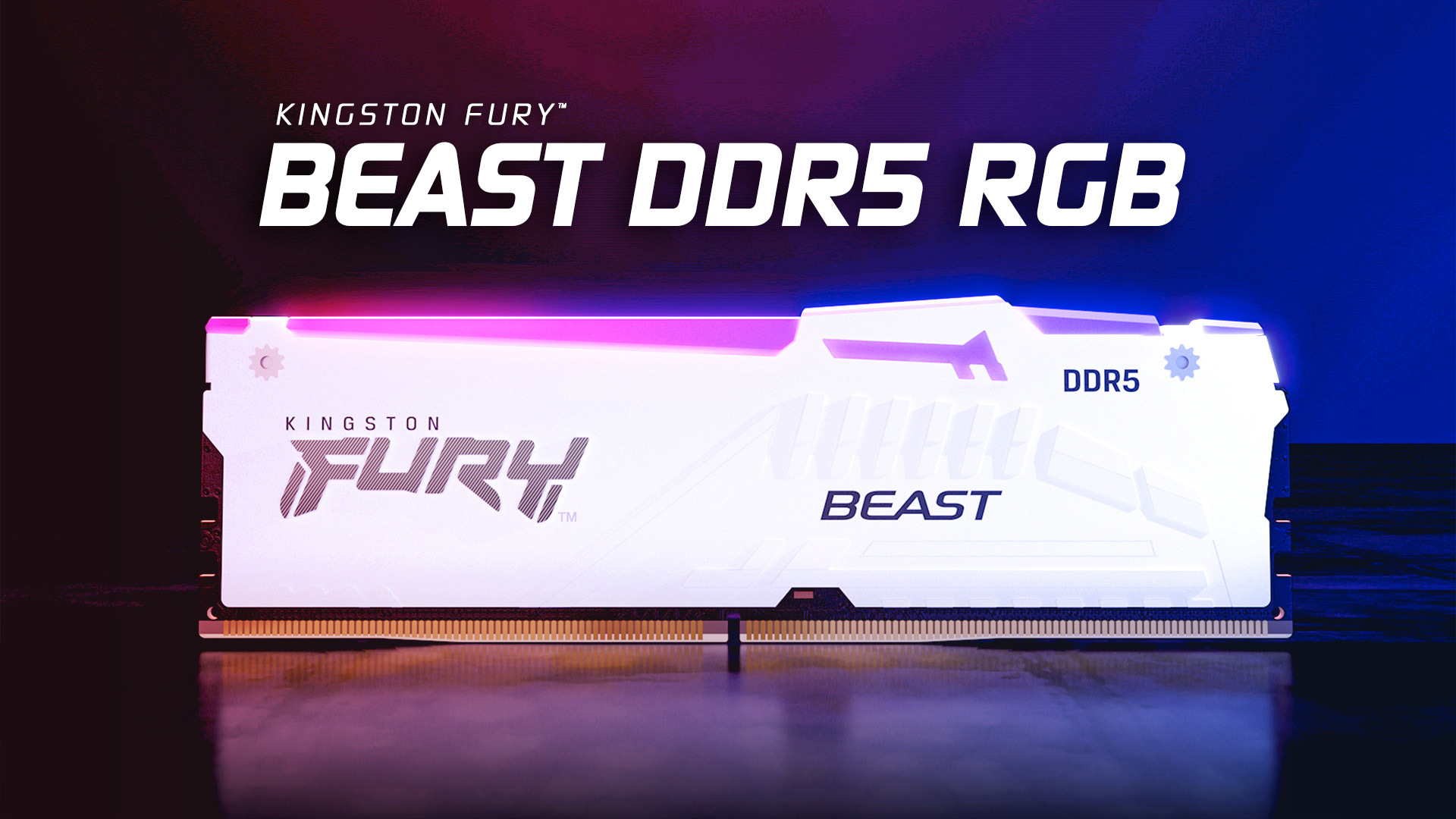 Kingston FURY Beast RGB 32GB (2x16GB) 6000MT/s DDR5 CL30 Desktop