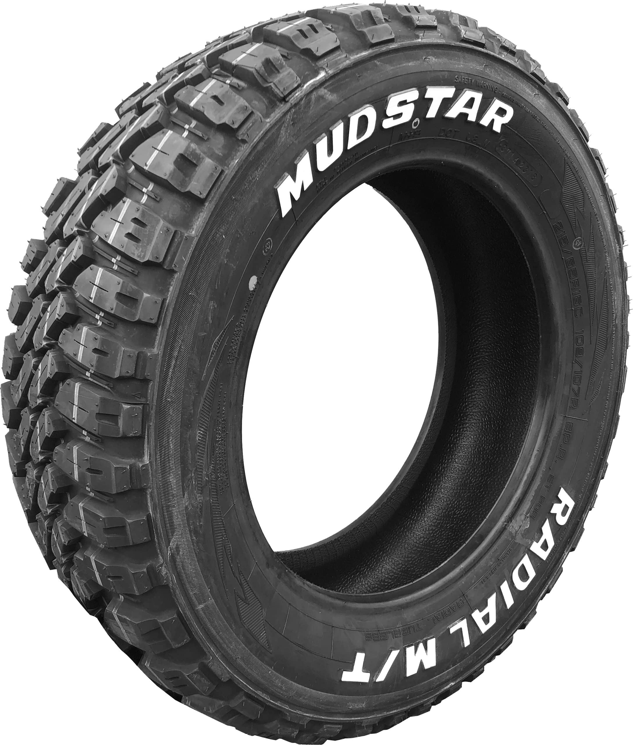 Amazon.co.jp: MUDSTAR RADIAL M/T 215/60R17 109/107R WL ホワイト