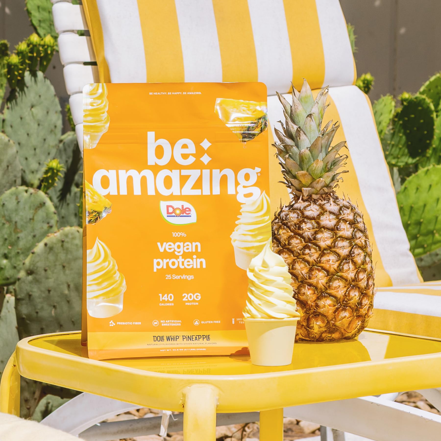 Amazon.com: BE AMAZING Vegan Protein Powder, Dole Whip Pineapple