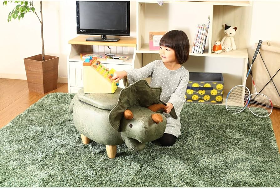 Amazon.co.jp: 不二貿易 アニマルスツール 収納スツール 幅96×奥行43