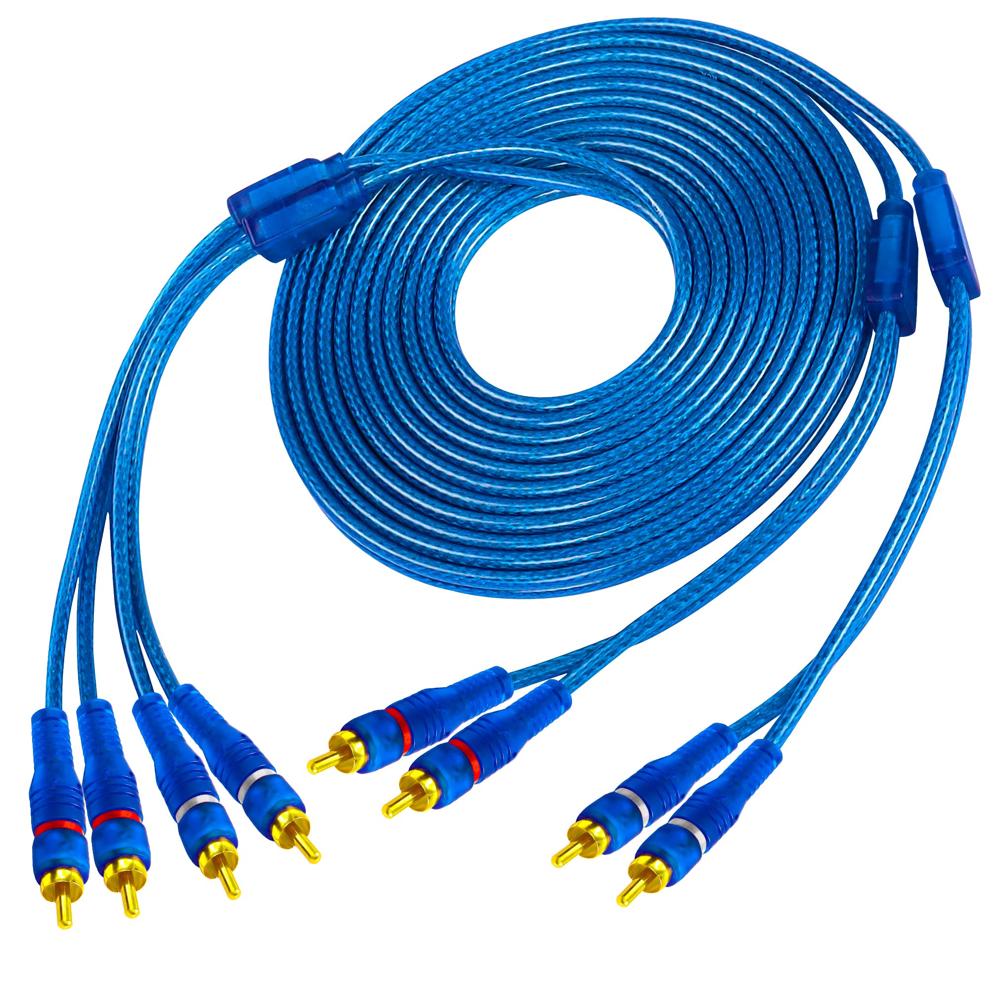 Amazon.com: MEIRIYFA 4 Channel RCA Car Audio Interconnect Cable, 4