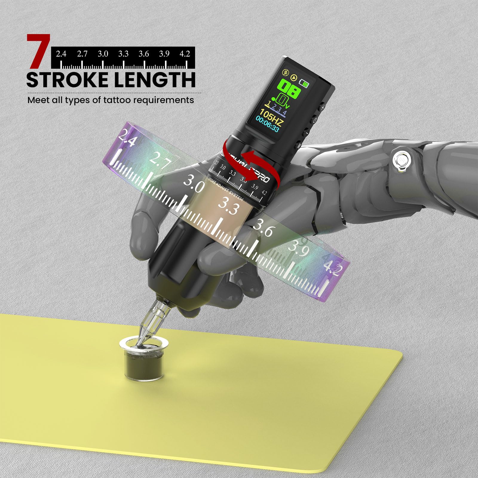 Amazon | タトゥーガン AQUILA ワイヤレスタトゥー マシン 多機能