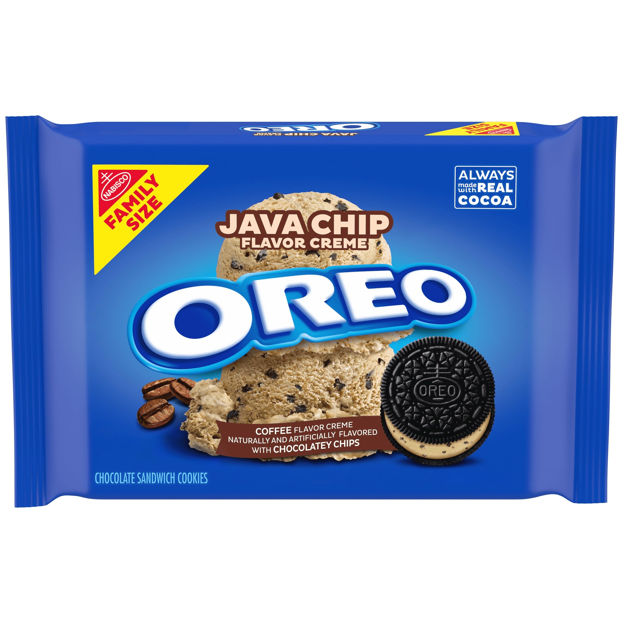 Amazon.co.jp: OREO Java Chip Chocolate Sandwich Cookies 17oz/ 482g
