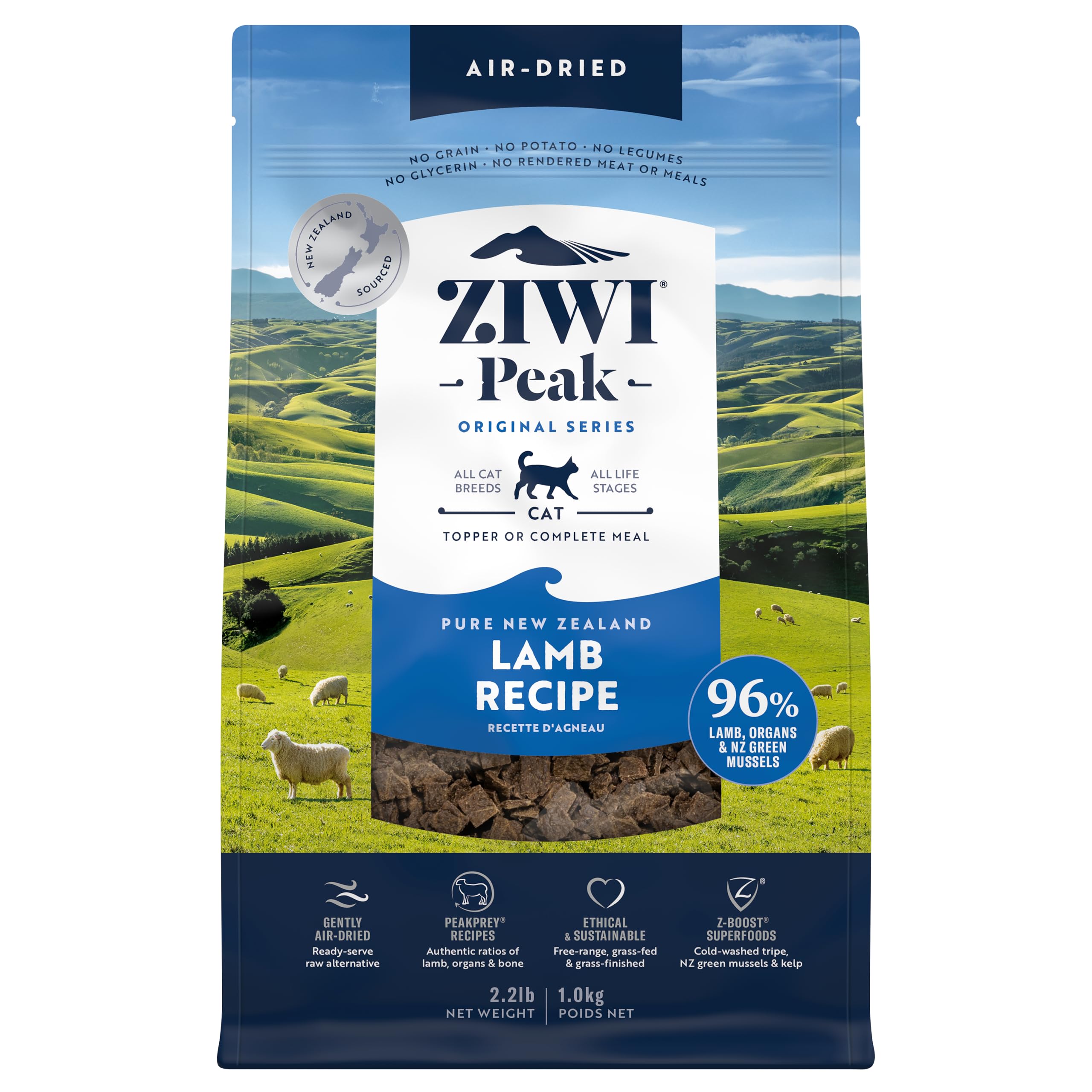 Amazon | ZIWI エアドライキャットフード ラム 1kg 自然食 | ZIWI