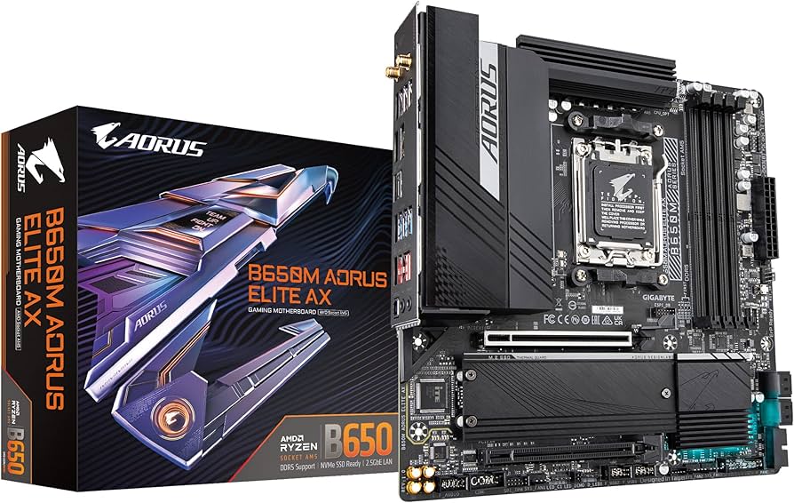 Amazon.com: GIGABYTE B650M AORUS Elite AX AMD AM5 mATX Motherboard