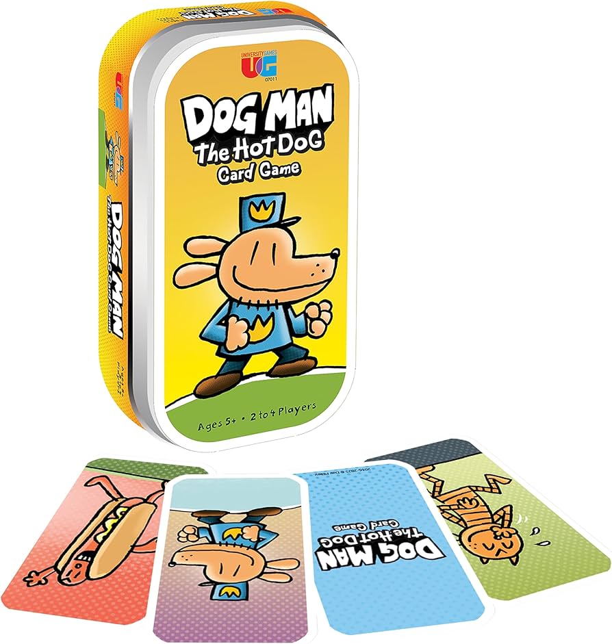Amazon.com: University Games Dog Man Hot Dog Card Game in a Tin