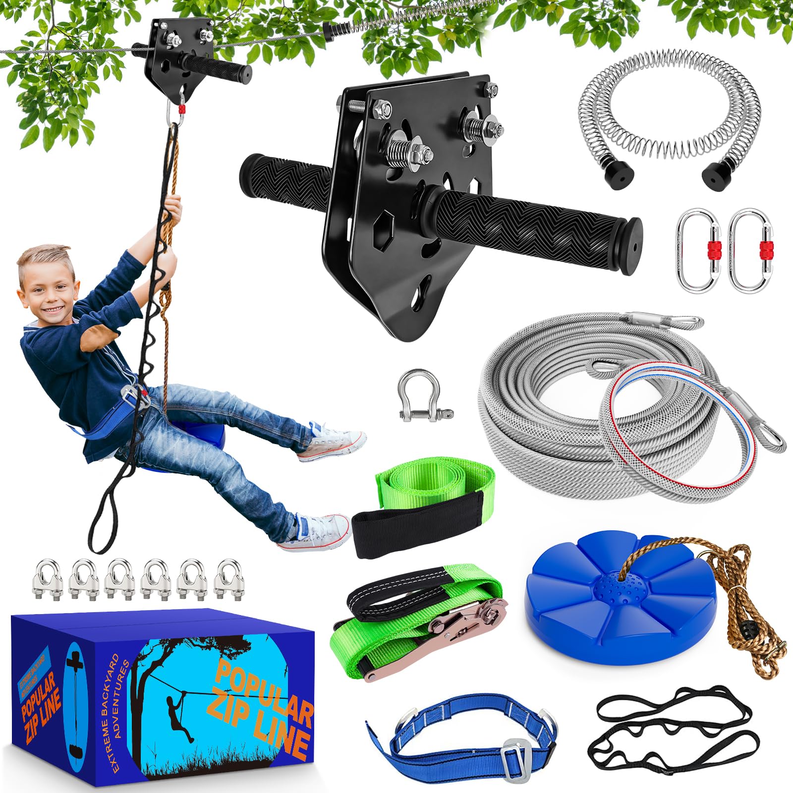 Amazon.com: X XBEN Zip line Kit for Kids and Adults Outdoor: Up to