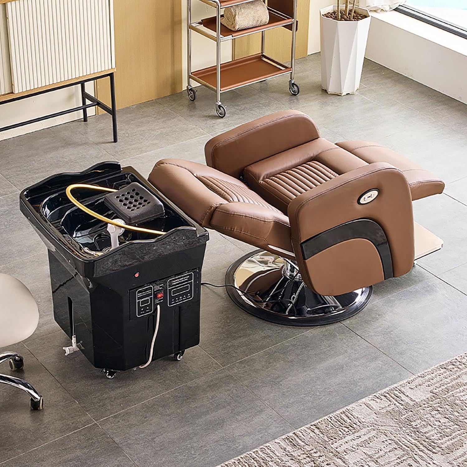 Amazon.co.jp: プロのシャンプー台、360°サイクルリンスヘッドスパ機器