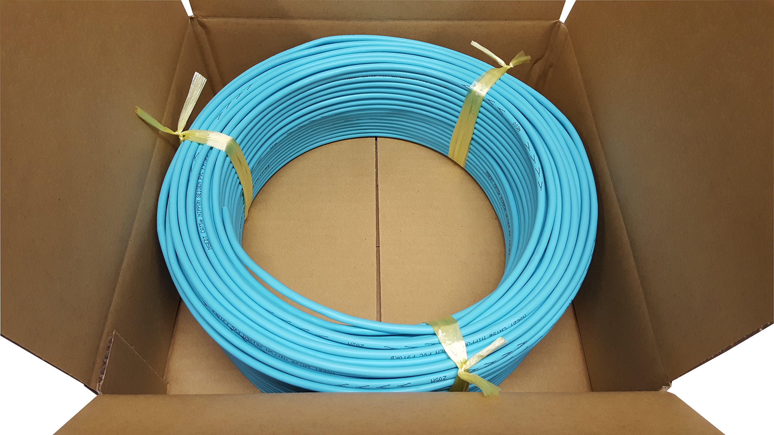 日本製線 Cat5e UTPケーブル 薄青:300m 0.5-4P NSEDT 日本製線 300m