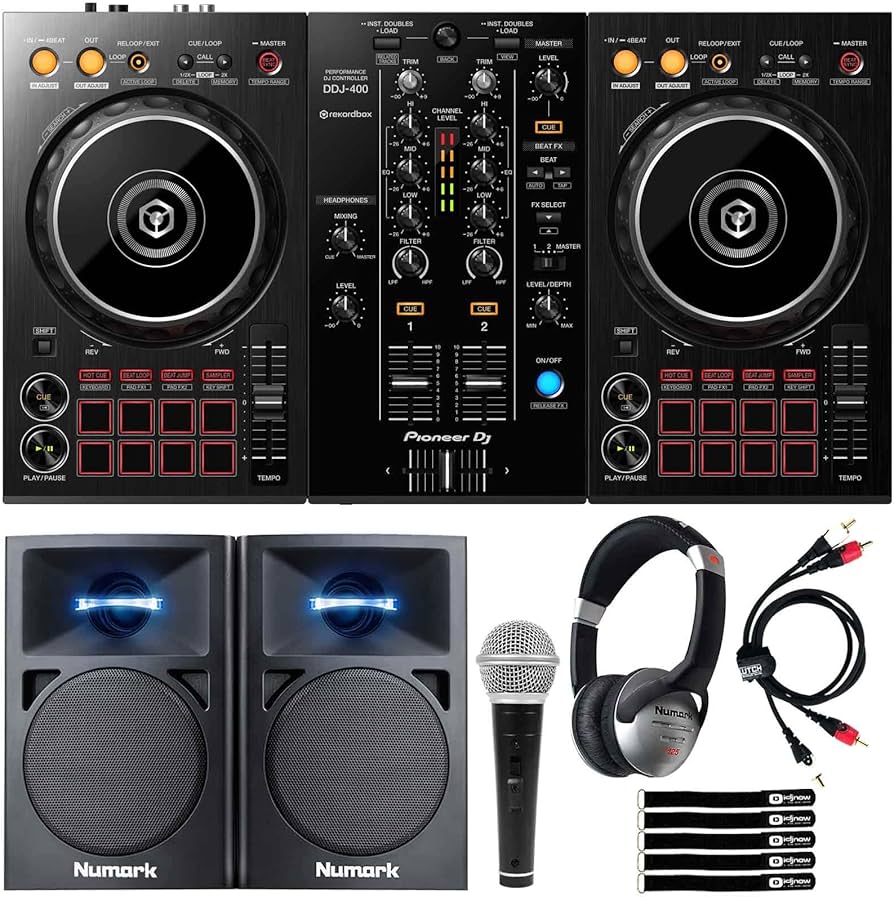 Amazon.com: Pioneer DDJ-400 Rekordbox DJ Controller+Monitors +