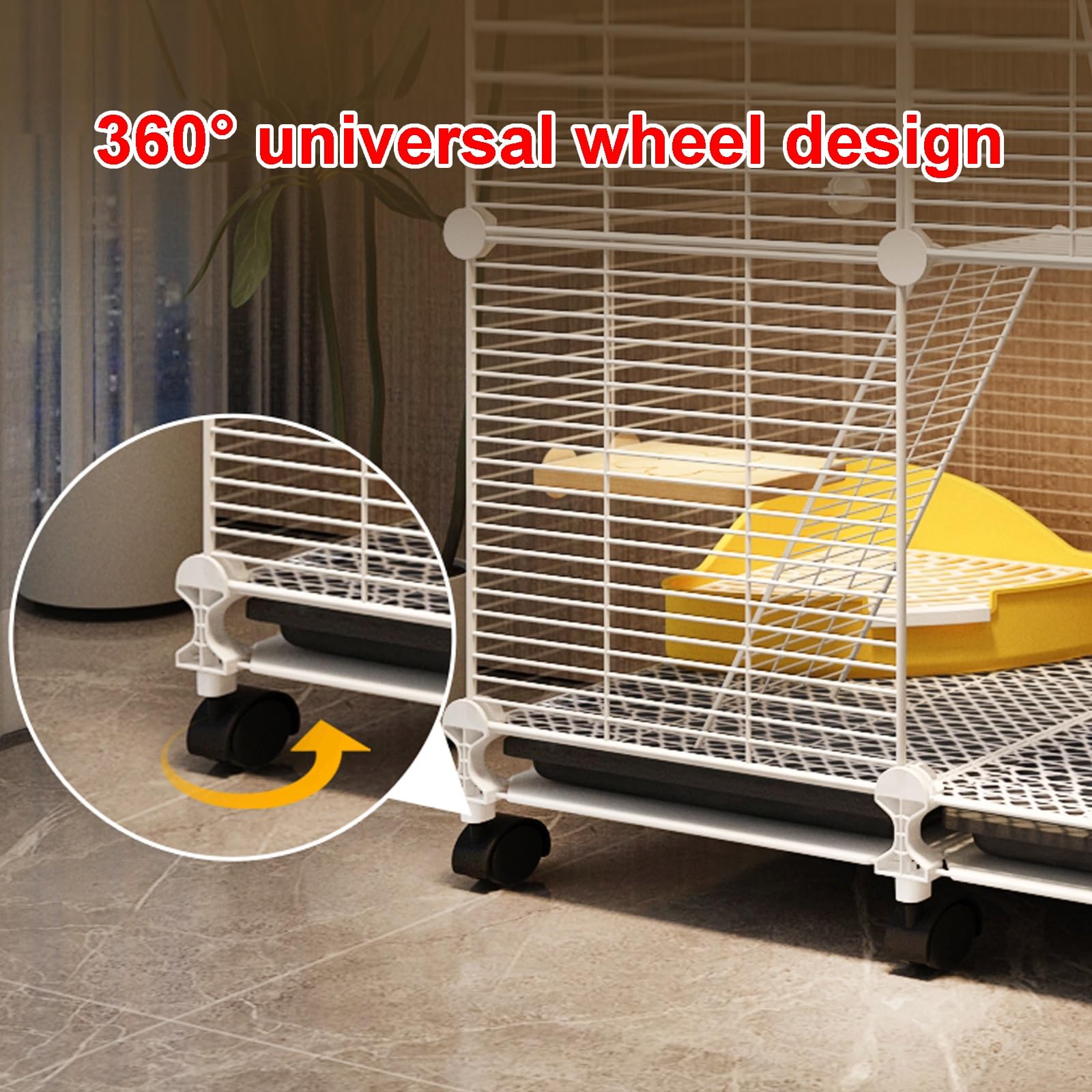 Amazon.co.jp: 特大 3 段 小動物用ケージ ユニバーサルホイール付き