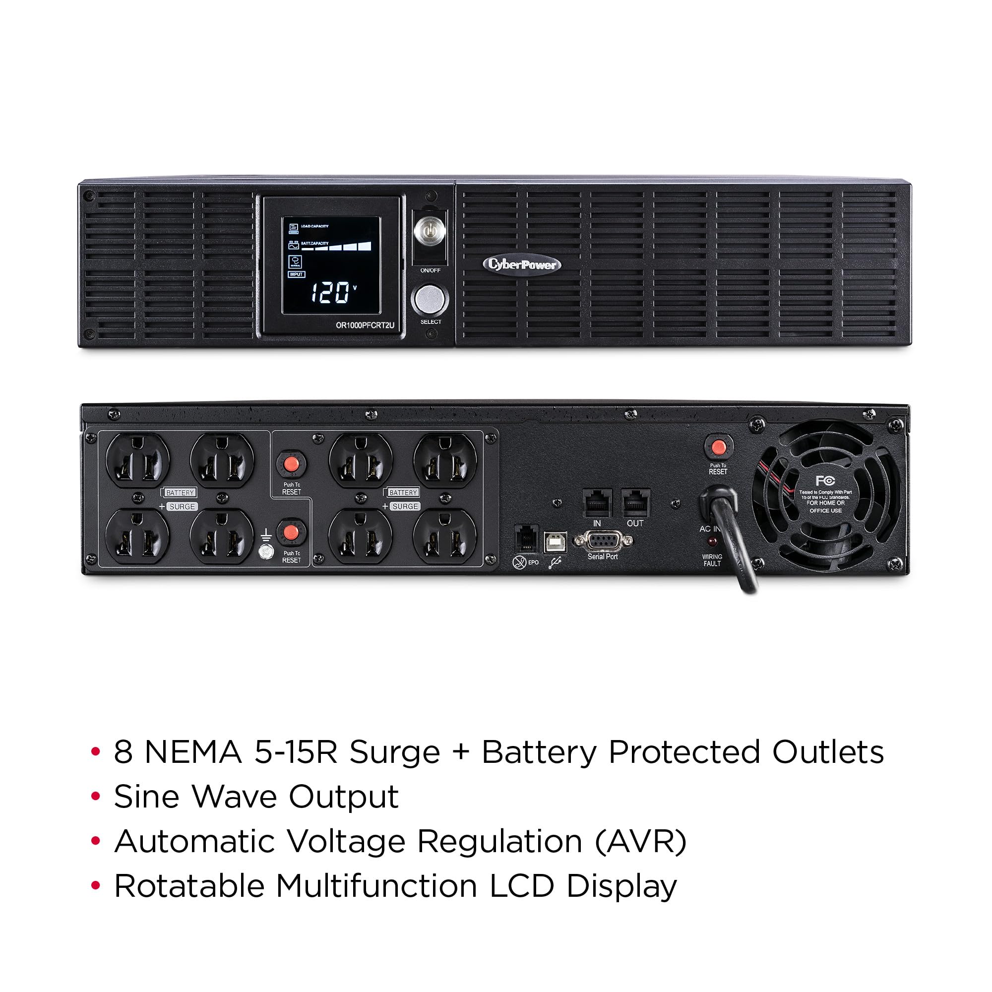 Amazon.com: CyberPower OR1000PFCRT2U PFC Sinewave UPS System