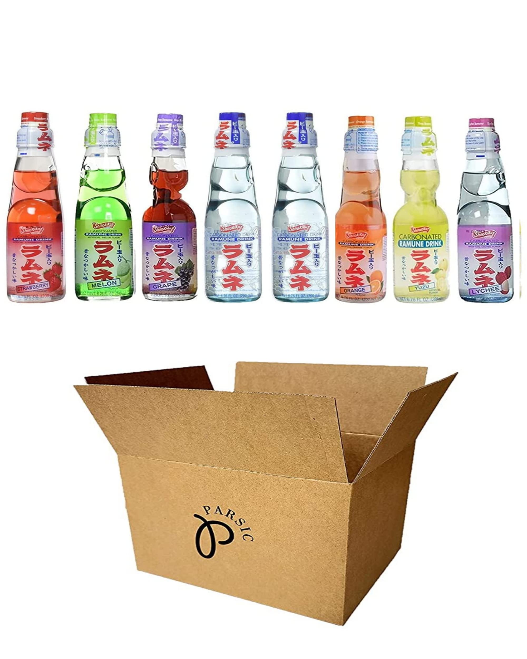 Amazon.com : RAMUNE Japanese Soft Drink Variety, 8-Pack, 6.76
