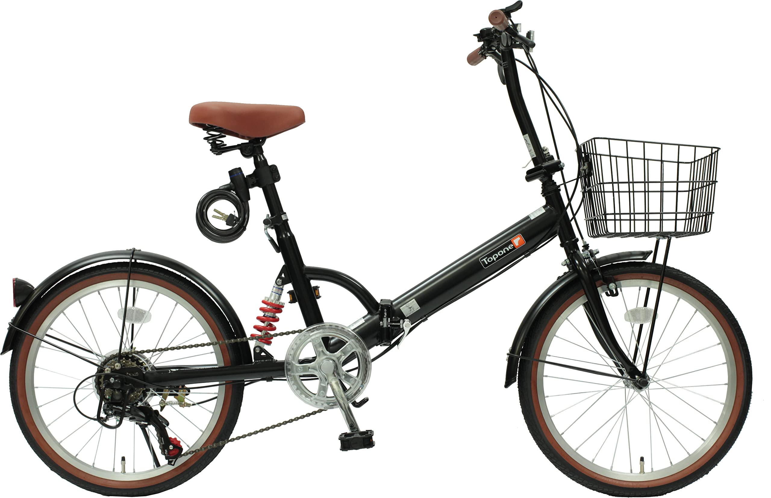 Amazon | 折りたたみ自転車 20インチ リアサスペンション ツートン