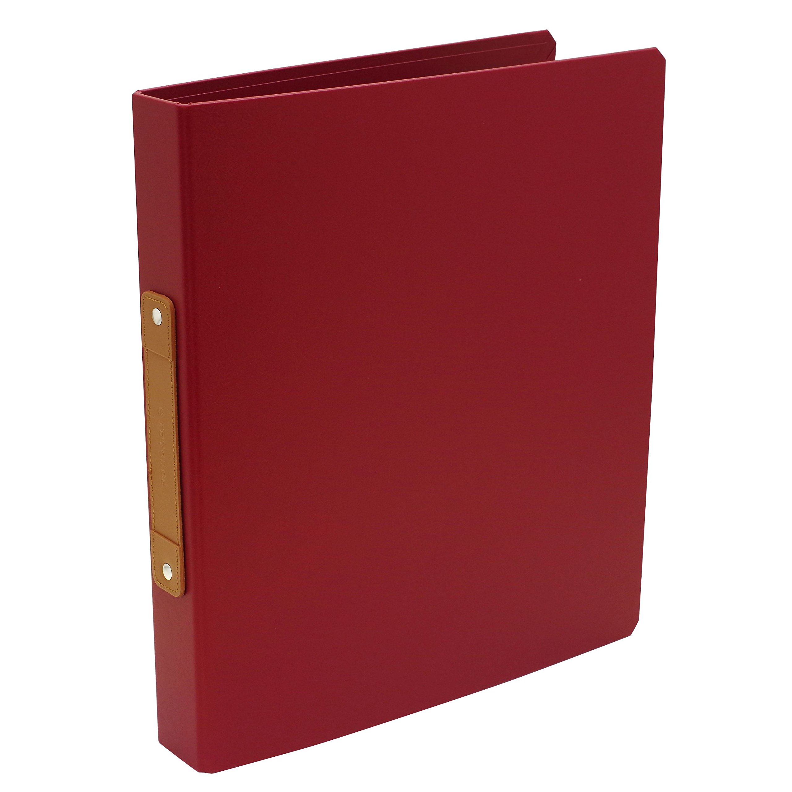 Amazon | TOTONOE A4・2穴バインダー リング直径32mm【レッド