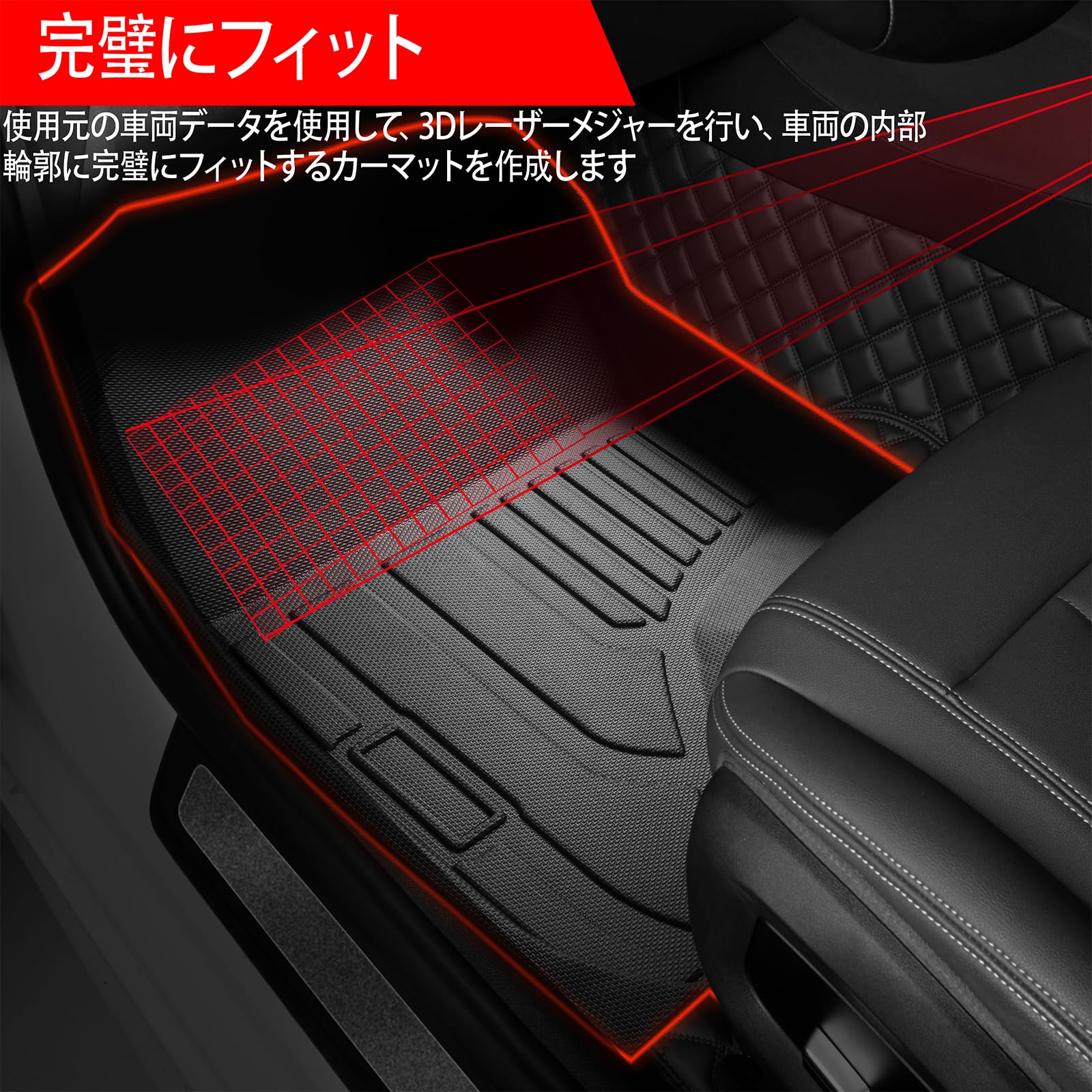 Amazon | KARLUX トヨタ ハイエース200系DX専用のフロアマット