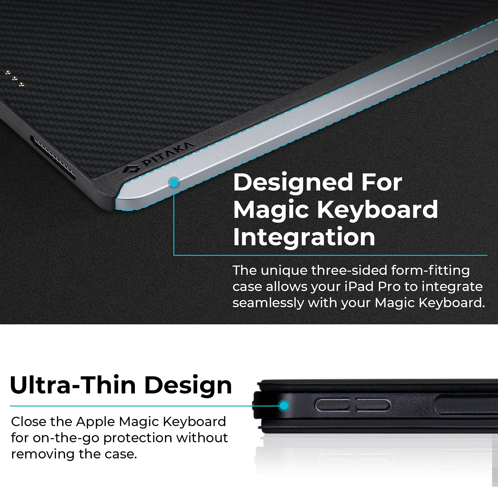 Amazon.com: PITAKA iPad Air 5/4 Case 2022/2020 - Ultra Thin Aramid