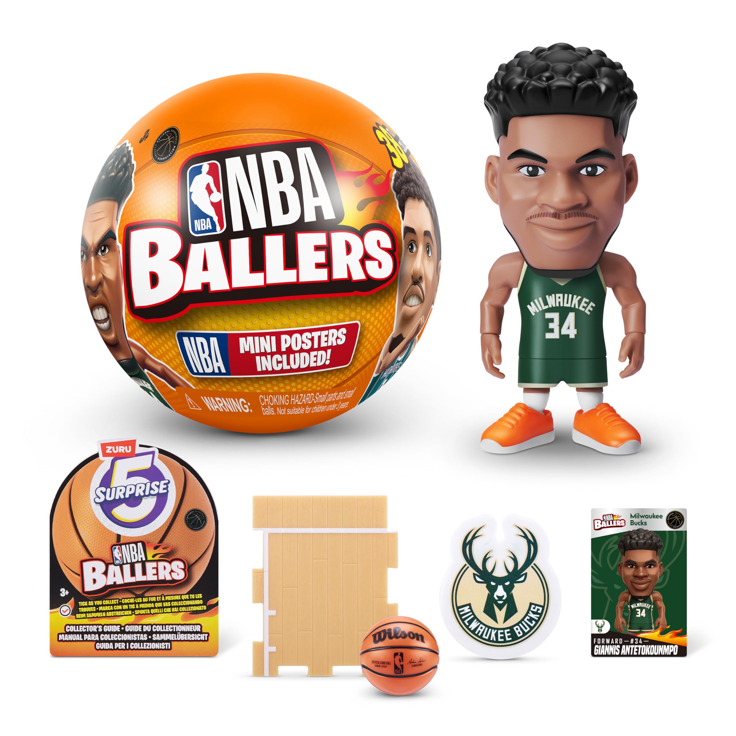 Amazon.com: 5 Surprise NBA Ballers Series 1 by ZURU, Collectible
