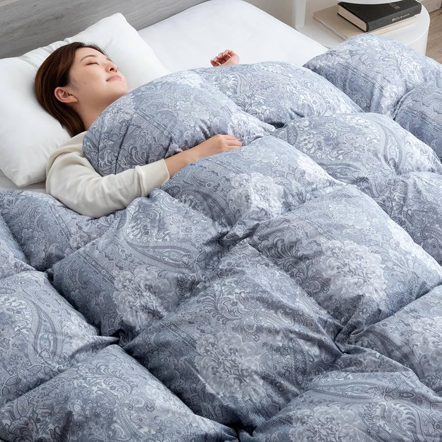 Amazon｜タンスのゲン 羽毛布団 ダブル【コインランドリーで洗える