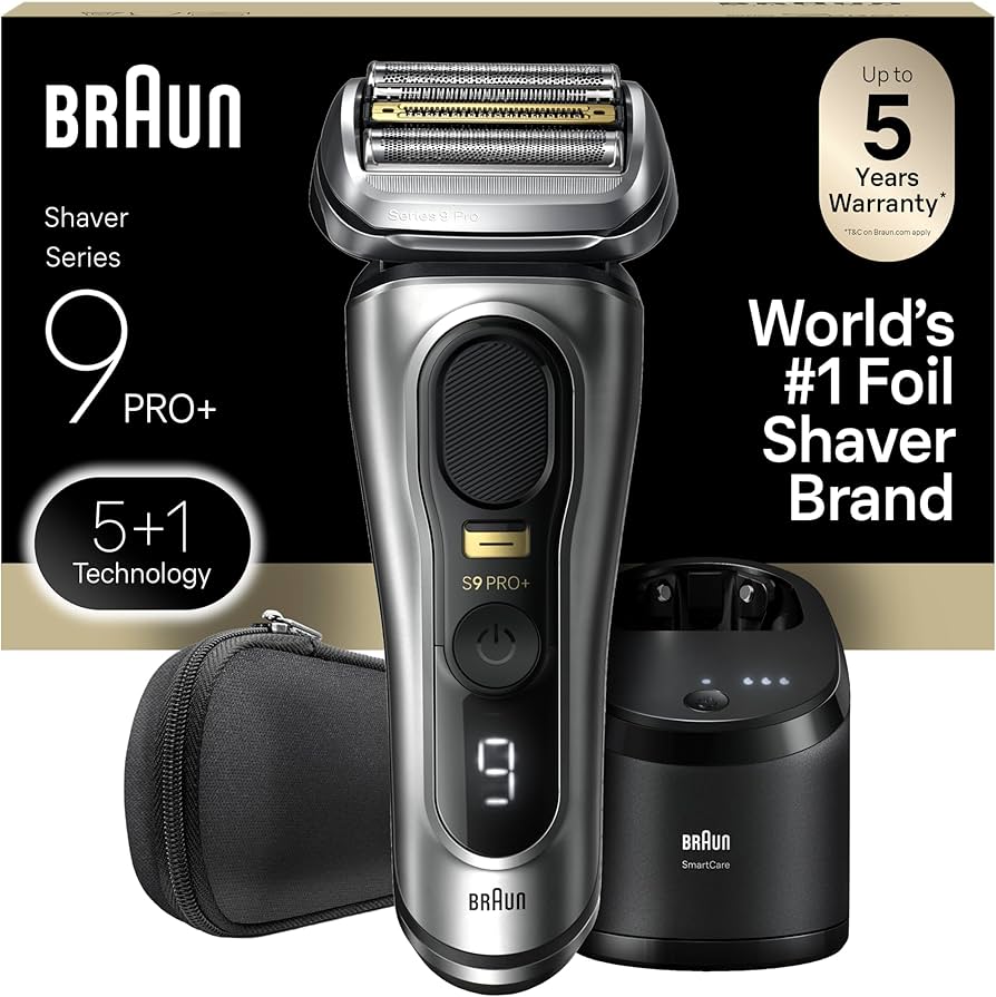 Amazon.co.jp: Braun Series 9 PRO+ 男性用電動カミソリ、5つのプロ
