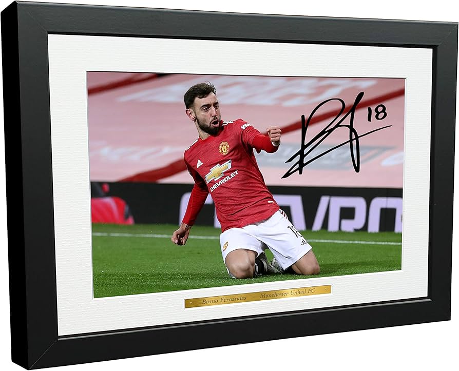 Amazon.co.jp: 12x8 A4 サイン入り ブルーノ・フェルナンデス