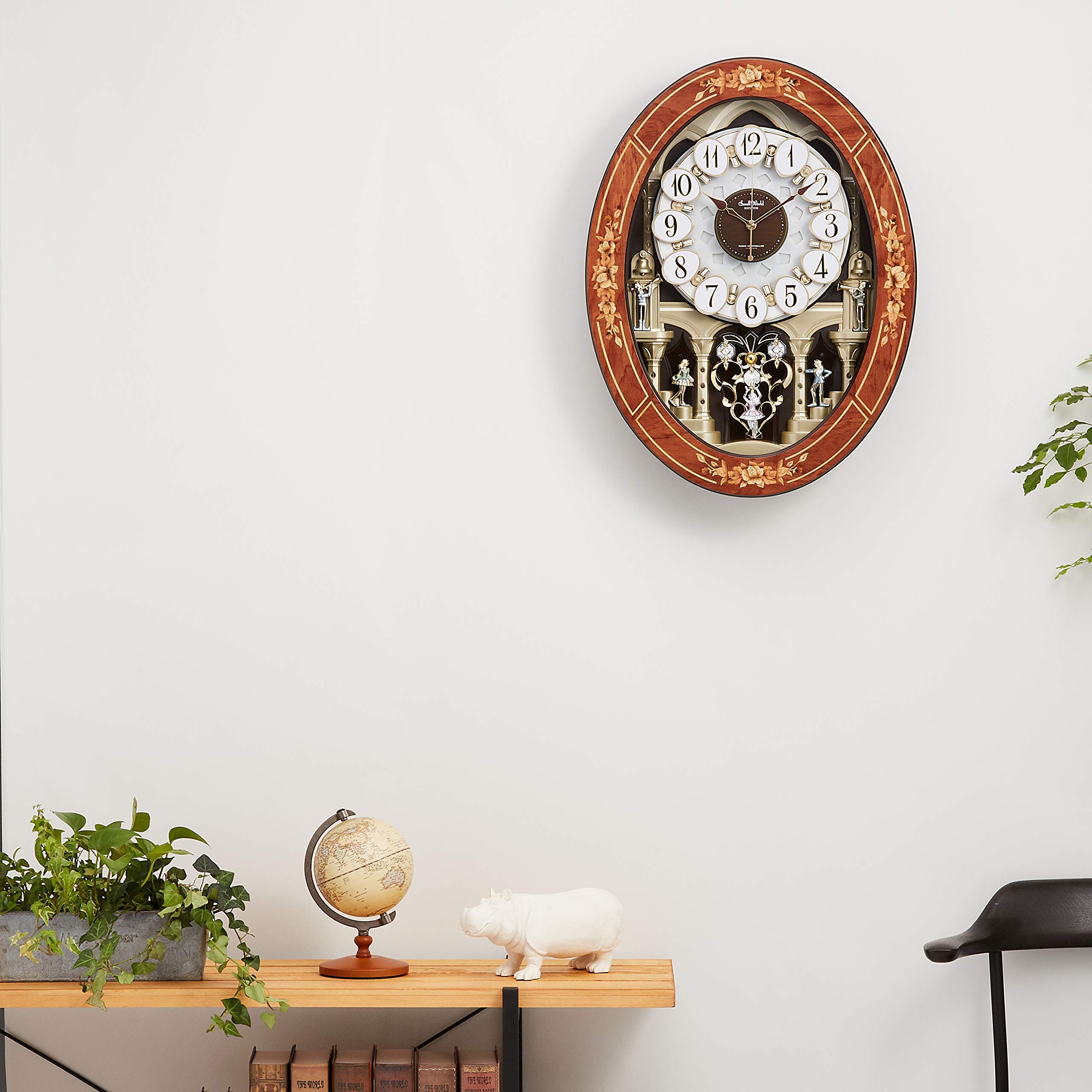 Amazon.co.jp: リズム(RHYTHM) 掛け時計 電波時計 からくり時計