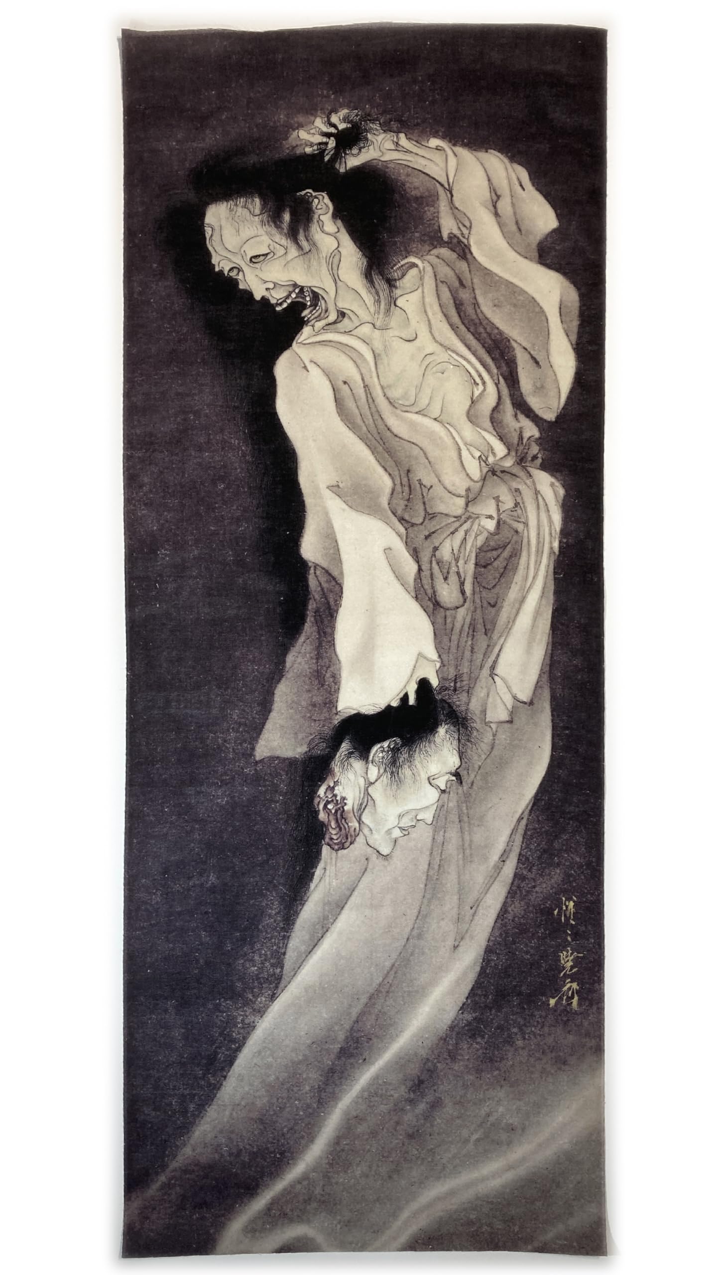 Amazon｜古今東西 手ぬぐい 河鍋暁斎 幽霊画｜手ぬぐい - ホーム