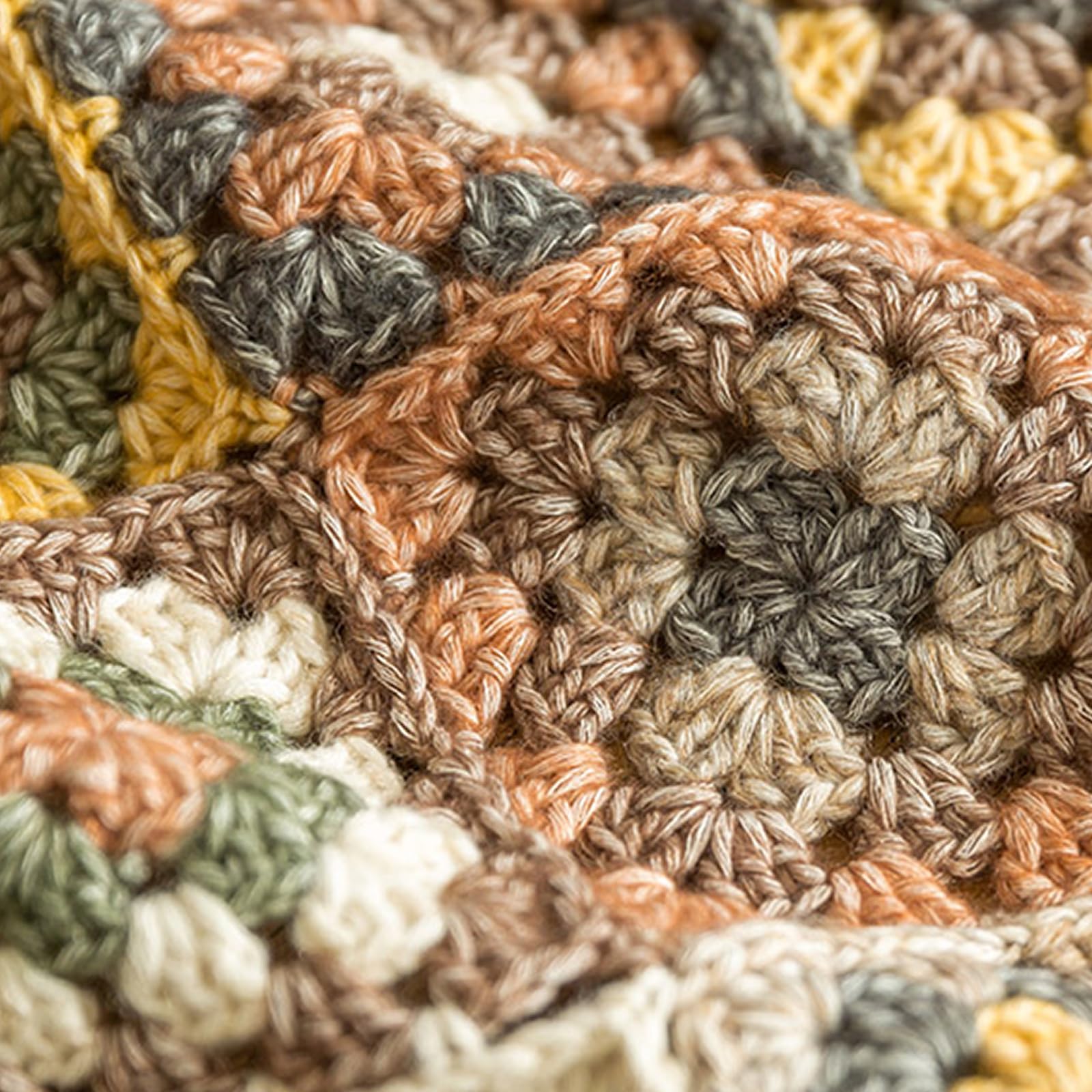 Amazon | FFKHYCA 初心者向けブランケットかぎ針編みキット - グラニー