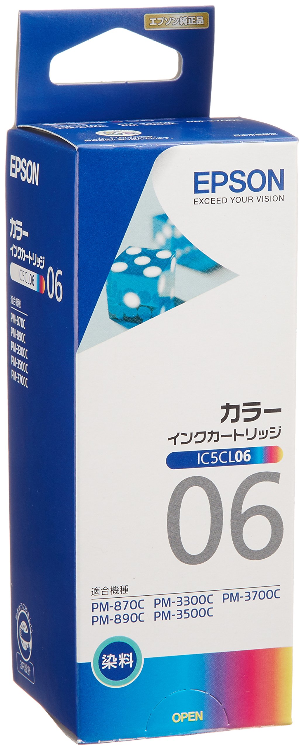 Amazon.co.jp: エプソン 純正 インクカートリッジ サイコロ IC5CL06