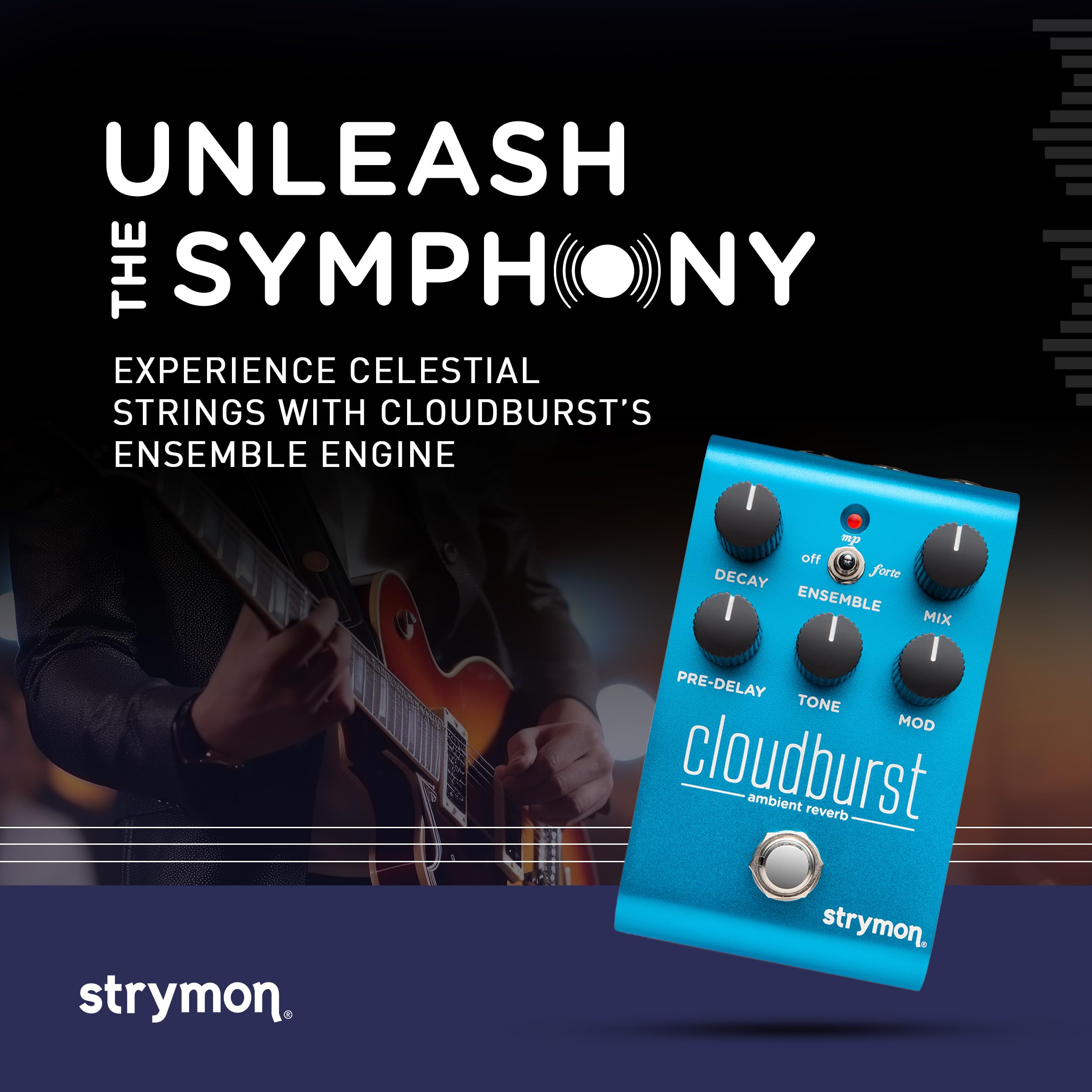 Strymon Cloudburst Ambient Reverb Guitar Pedal with Ensemble