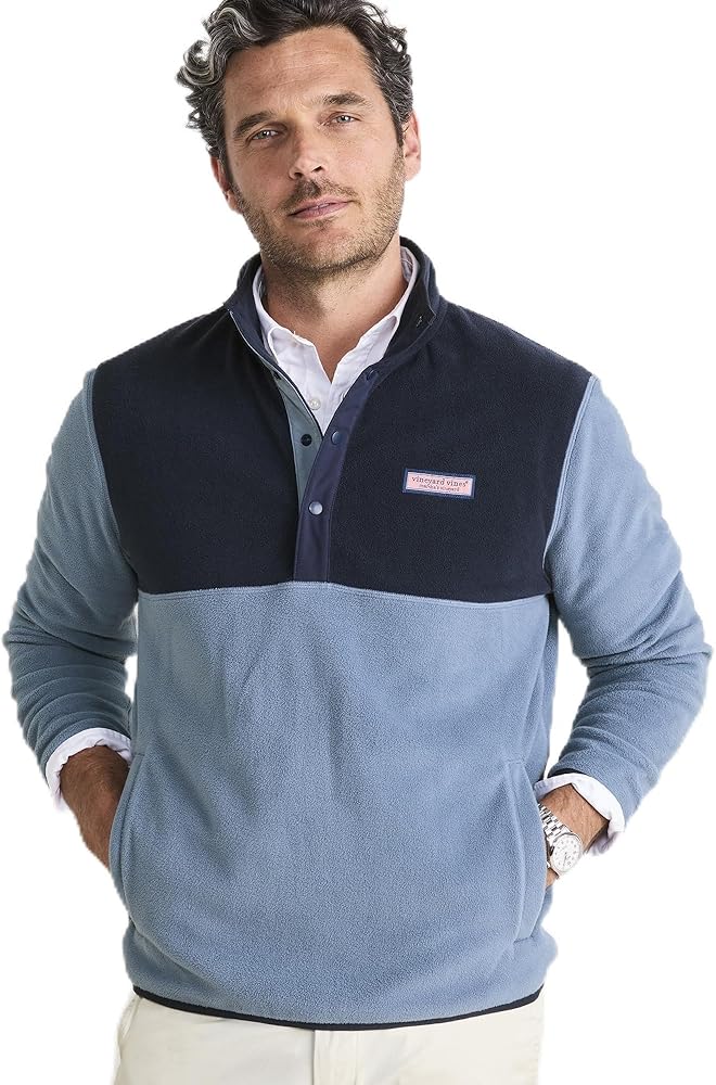 Amazon.com: vineyard vines Color Blocked Harbor Fleece Quarter