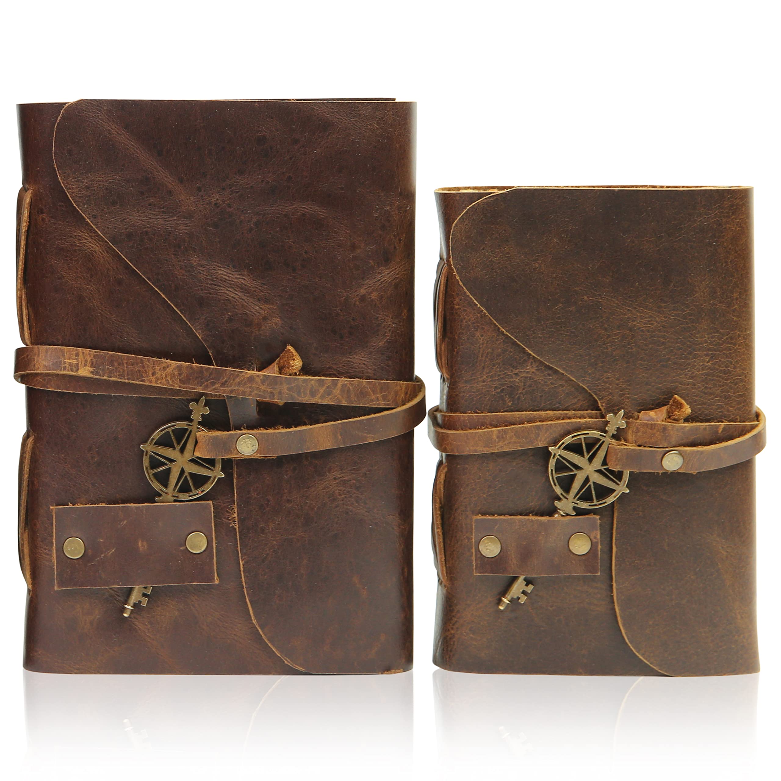 Amazon.co.jp: Wanderings ヴィンテージレザージャーナル - 17.8 cm x