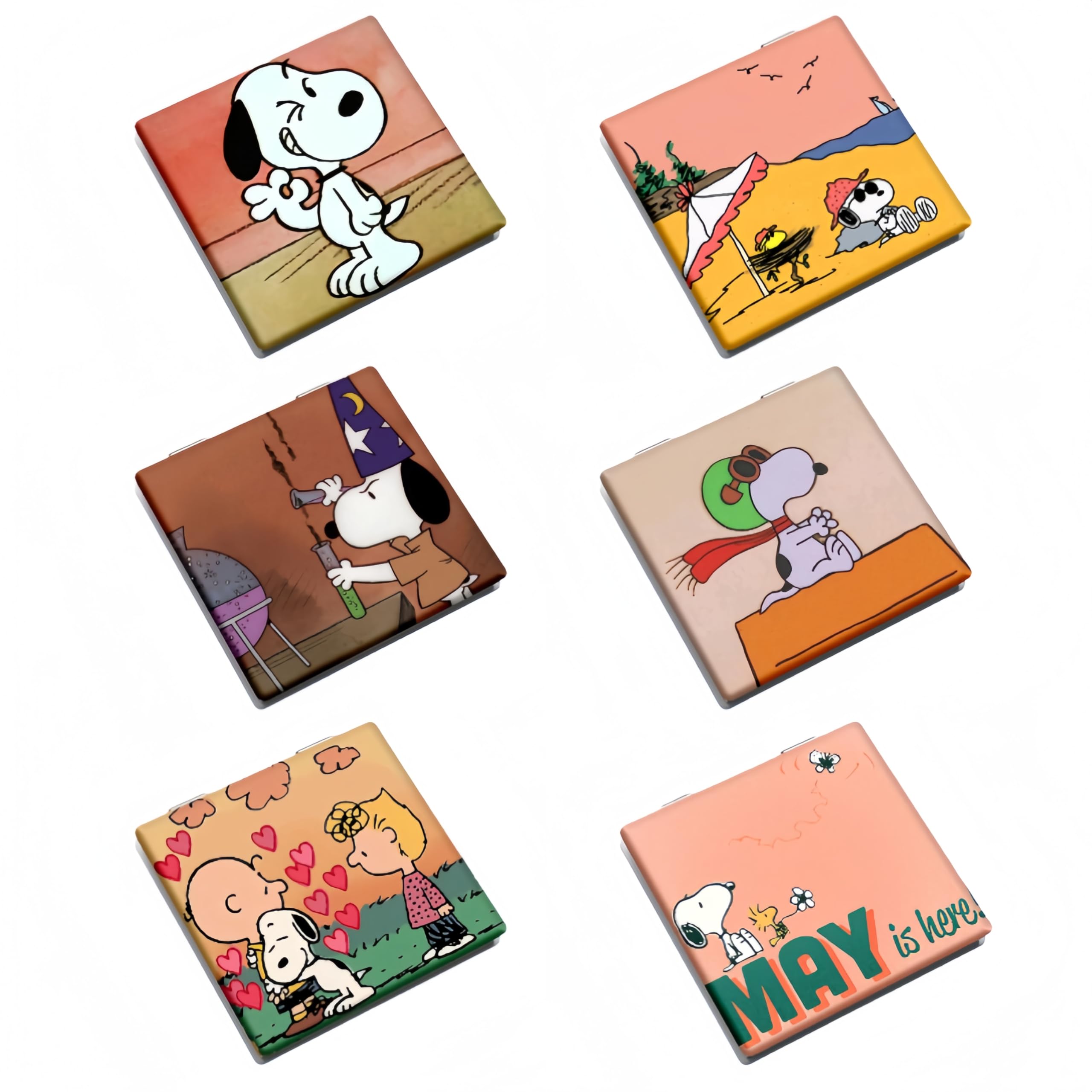 Amazon.co.jp: スヌーピー 化粧鏡 手鏡 両面化粧鏡 ミラー スヌーピー