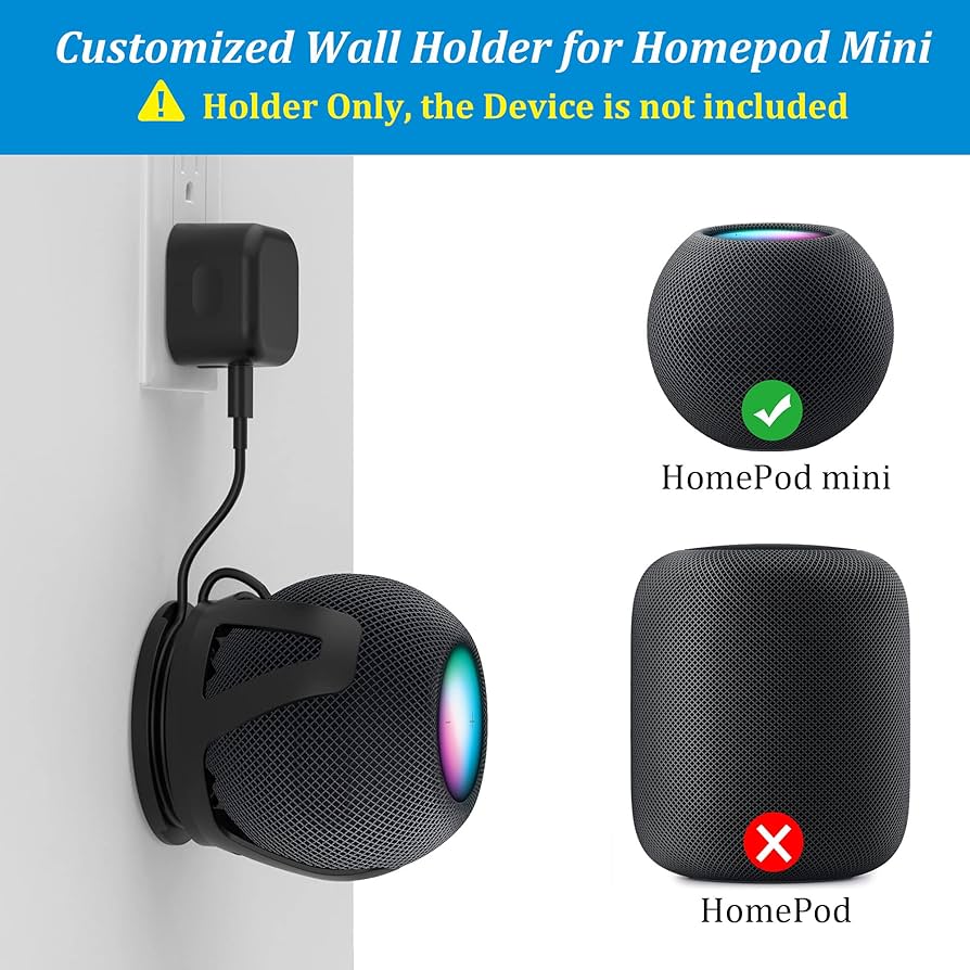Amazon.com: PlusAcc for HomePod Mini Wall Mount - Holder Mount
