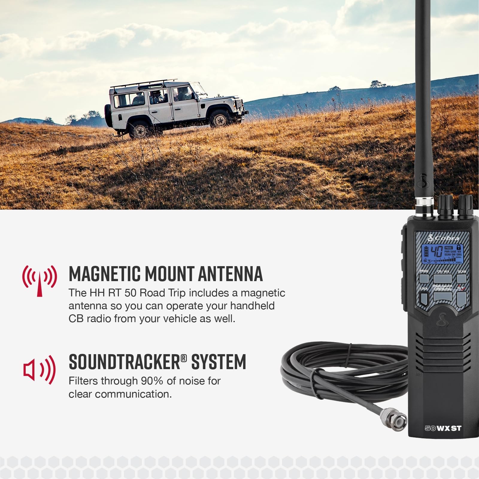 Amazon.com: Cobra HHRT50 Road Trip CB Radio - 2-Way Handheld