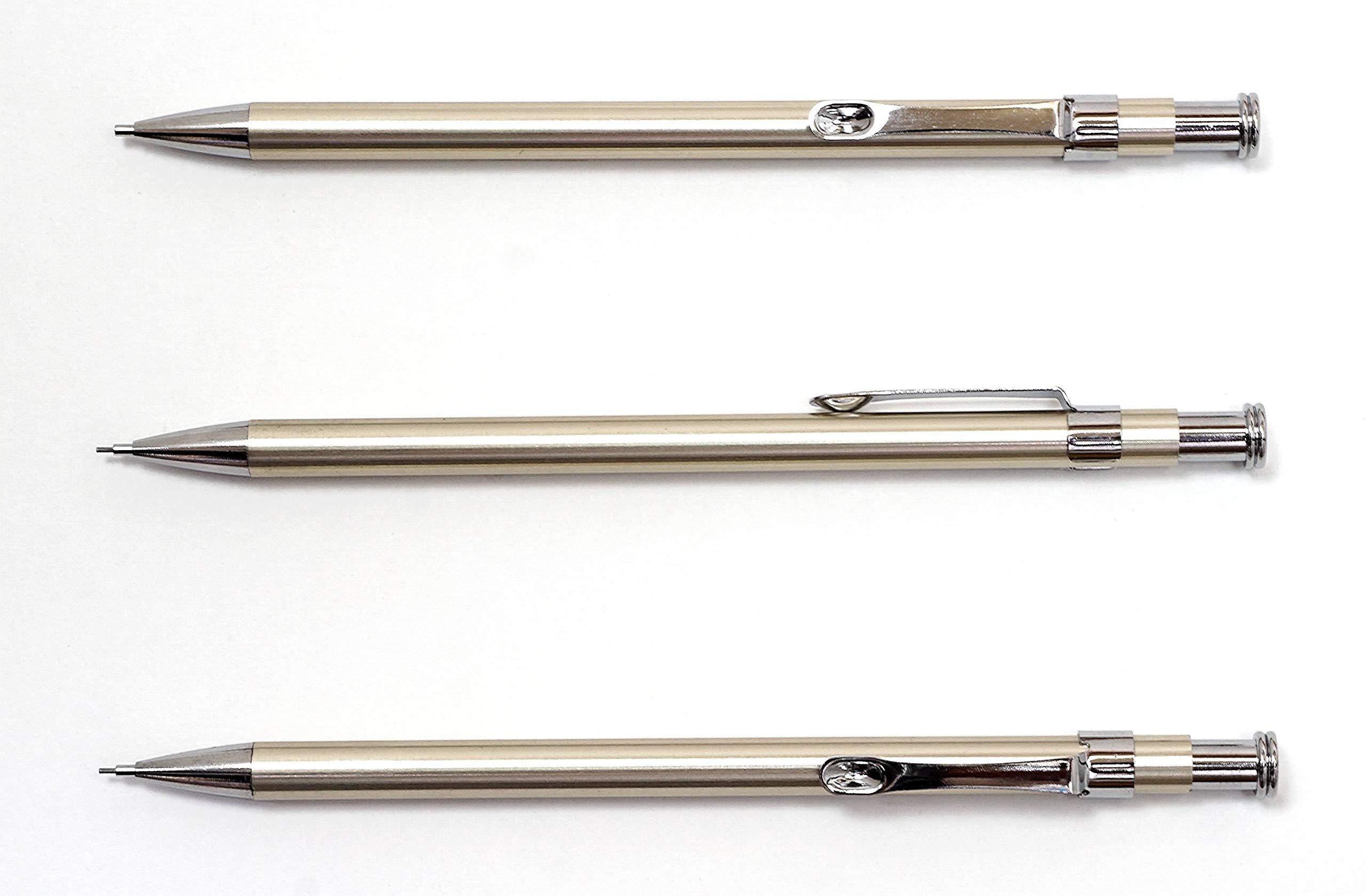 Amazon.co.jp: タキザワ 日本製 スリム60 シャープペン シルバー 3本