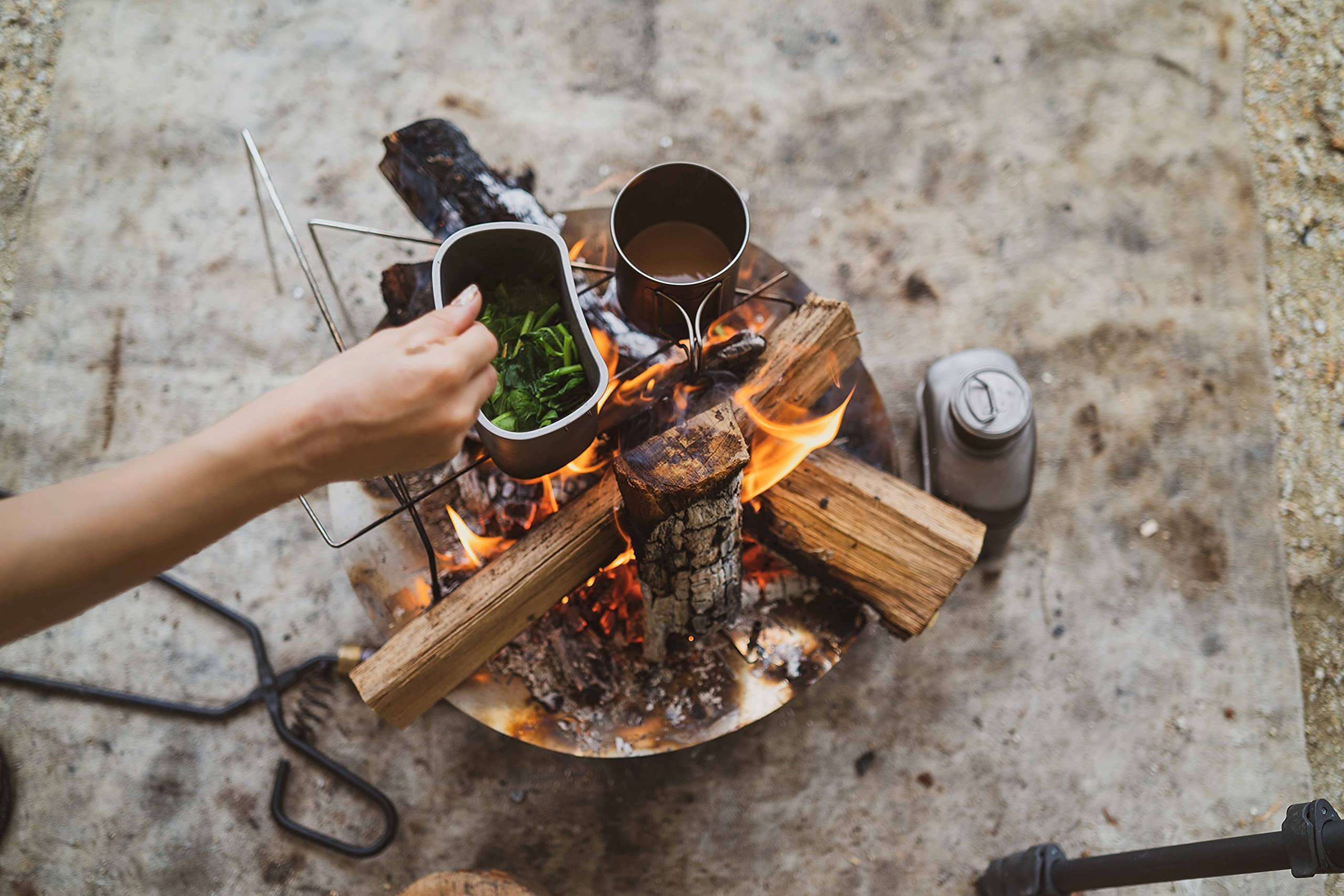 Amazon.co.jp: 焚き火台 en BELKROOT ベルクロート 軽量 キャンプ ソロ