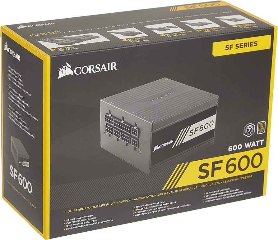 Amazon.com: Corsair SF Series, SF600, 600 Watt, Fully Modular
