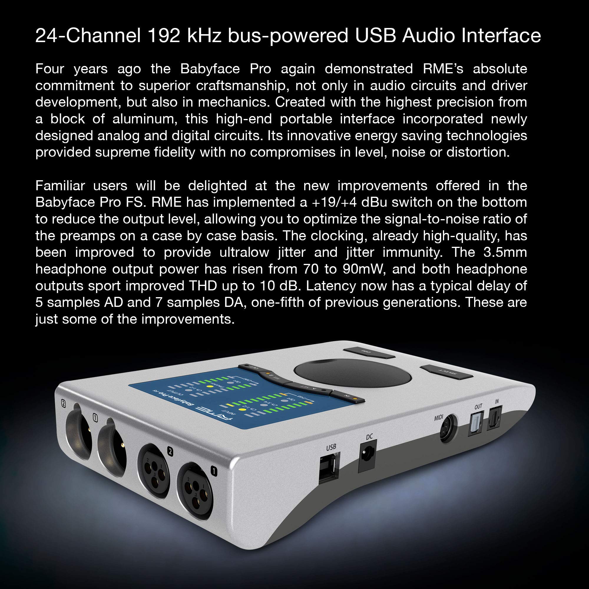 Amazon.com: Babyface Pro FS 24 Channel 192khz High Precision USB