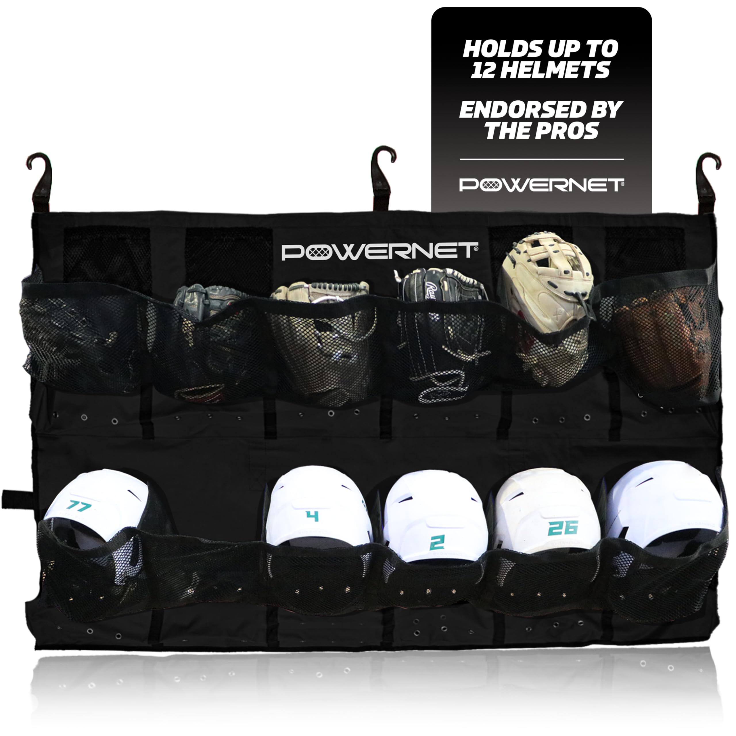 Amazon.co.jp: PowerNet ソフトボール&野球ヘルメット吊り下げ